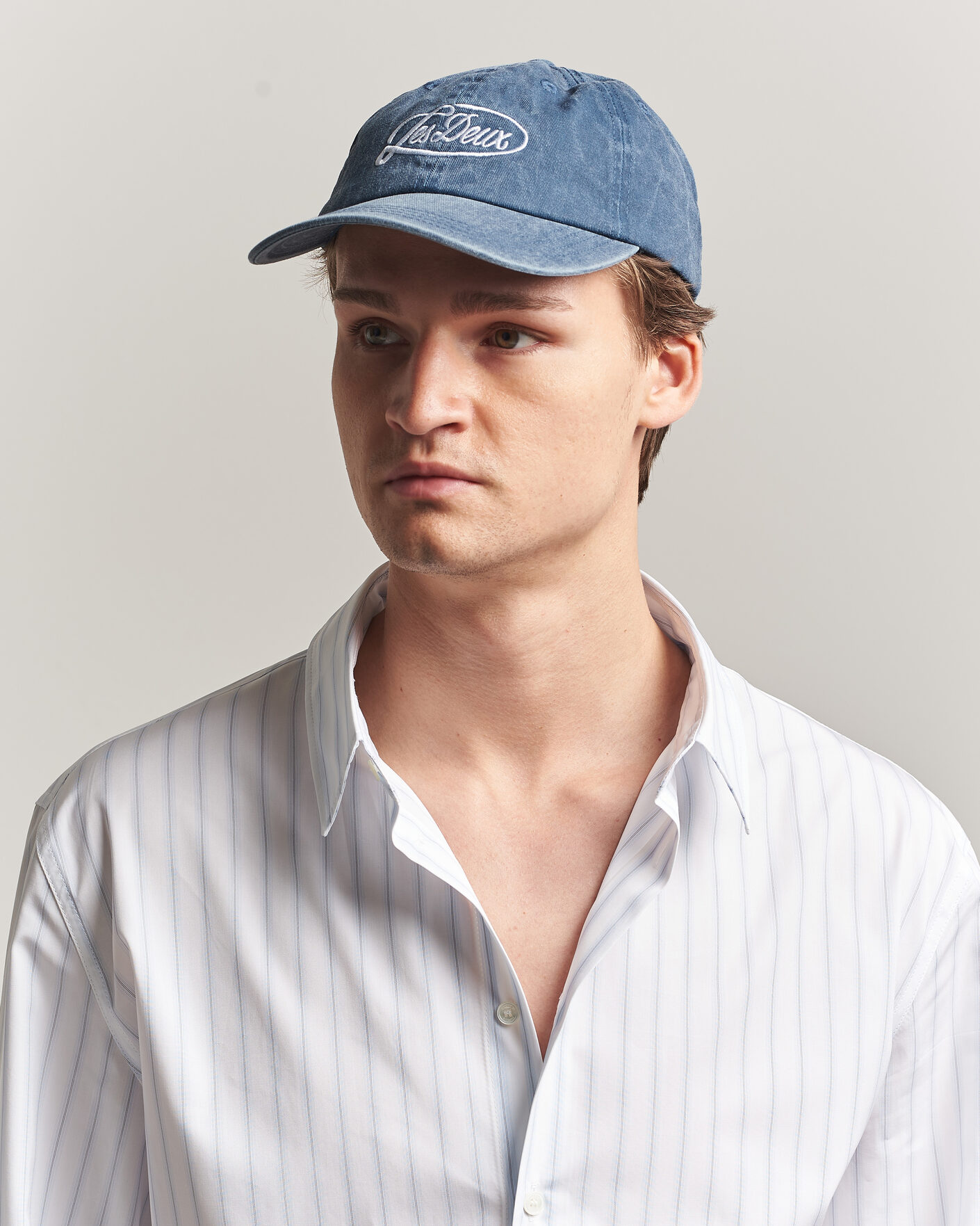 Heren | Hoeden en petten | LES DEUX | Logo Dad Cap Dark Denim Blue
