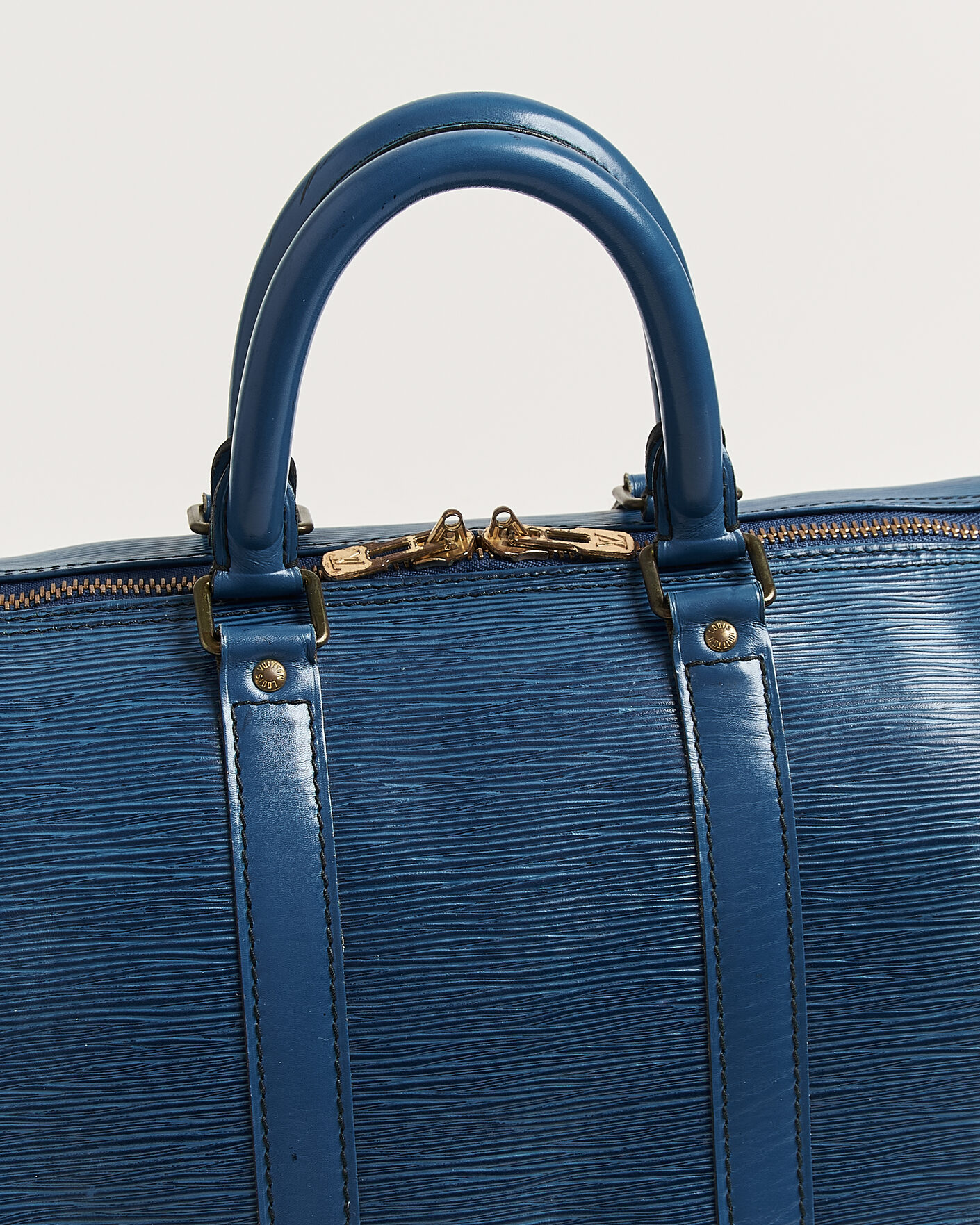 Heren | Pre-Owned & Vintage Bags | Louis Vuitton Pre-Owned | Keepall 45 Epi Leather Blue