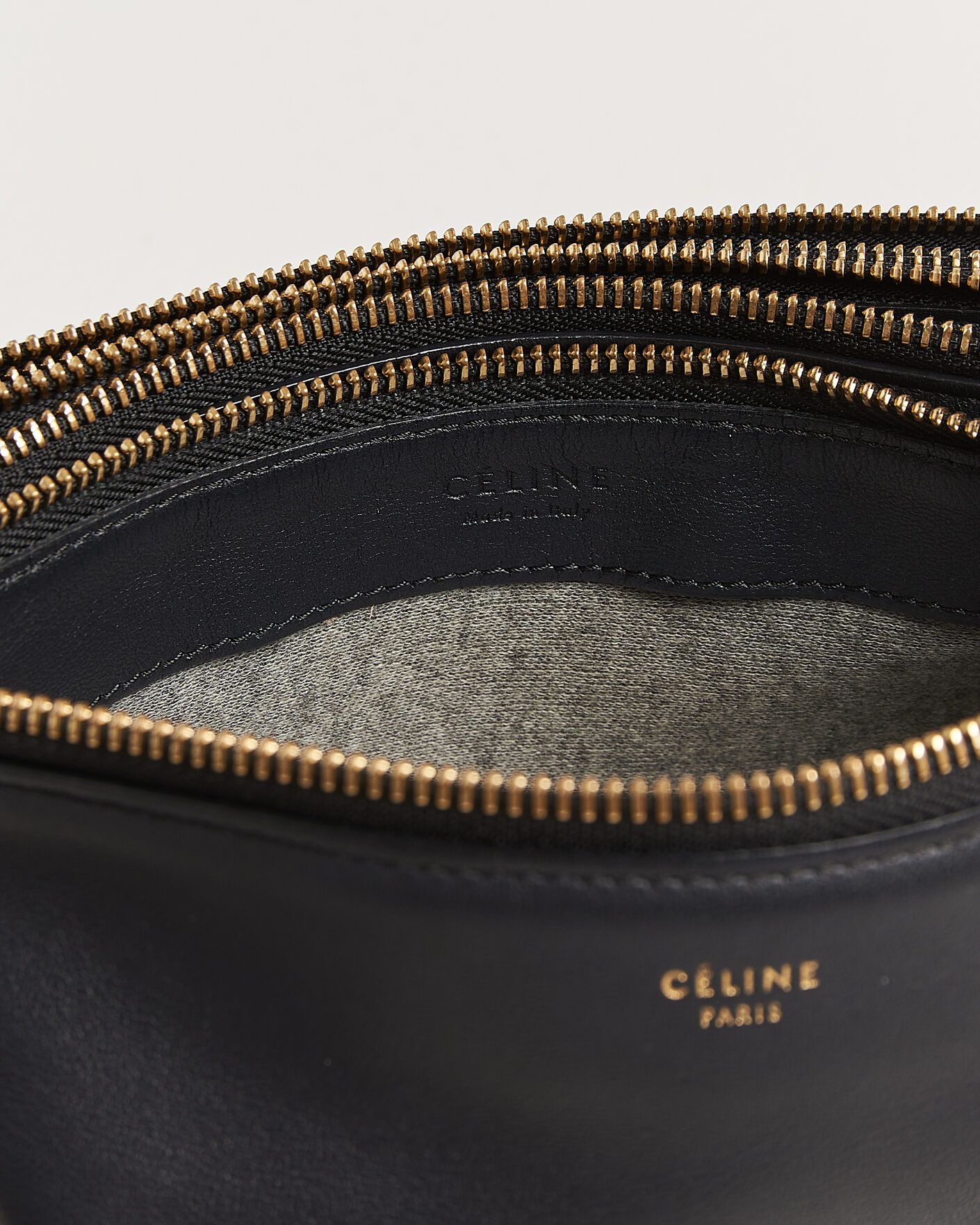 Heren | Pre-Owned & Vintage Bags | Celine Pre-Owned | Trio Bag Small Leather Black