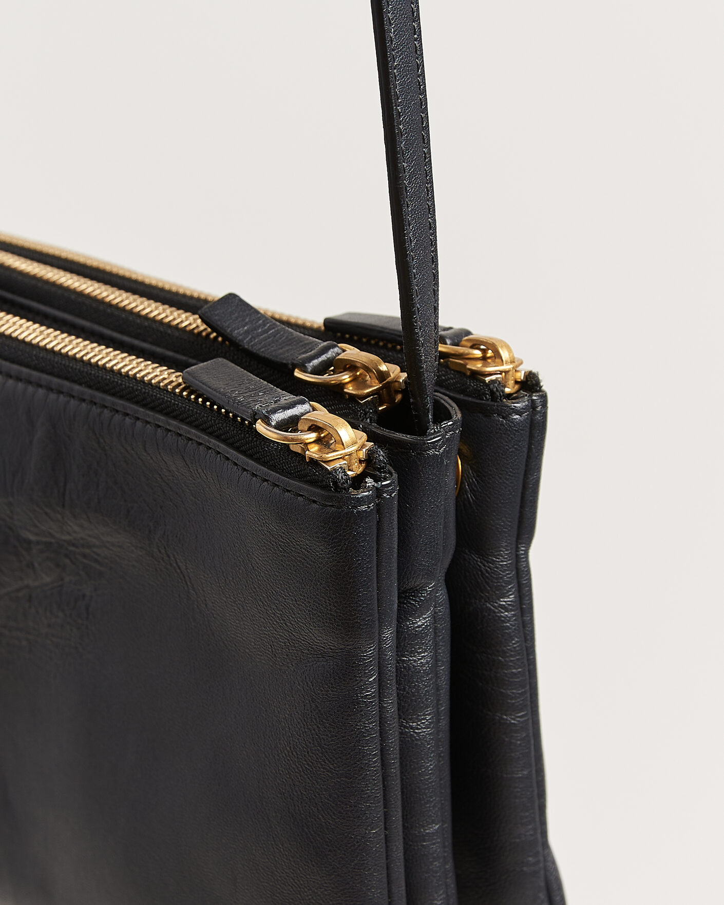 Heren | Pre-Owned & Vintage Bags | Celine Pre-Owned | Trio Bag Small Leather Black