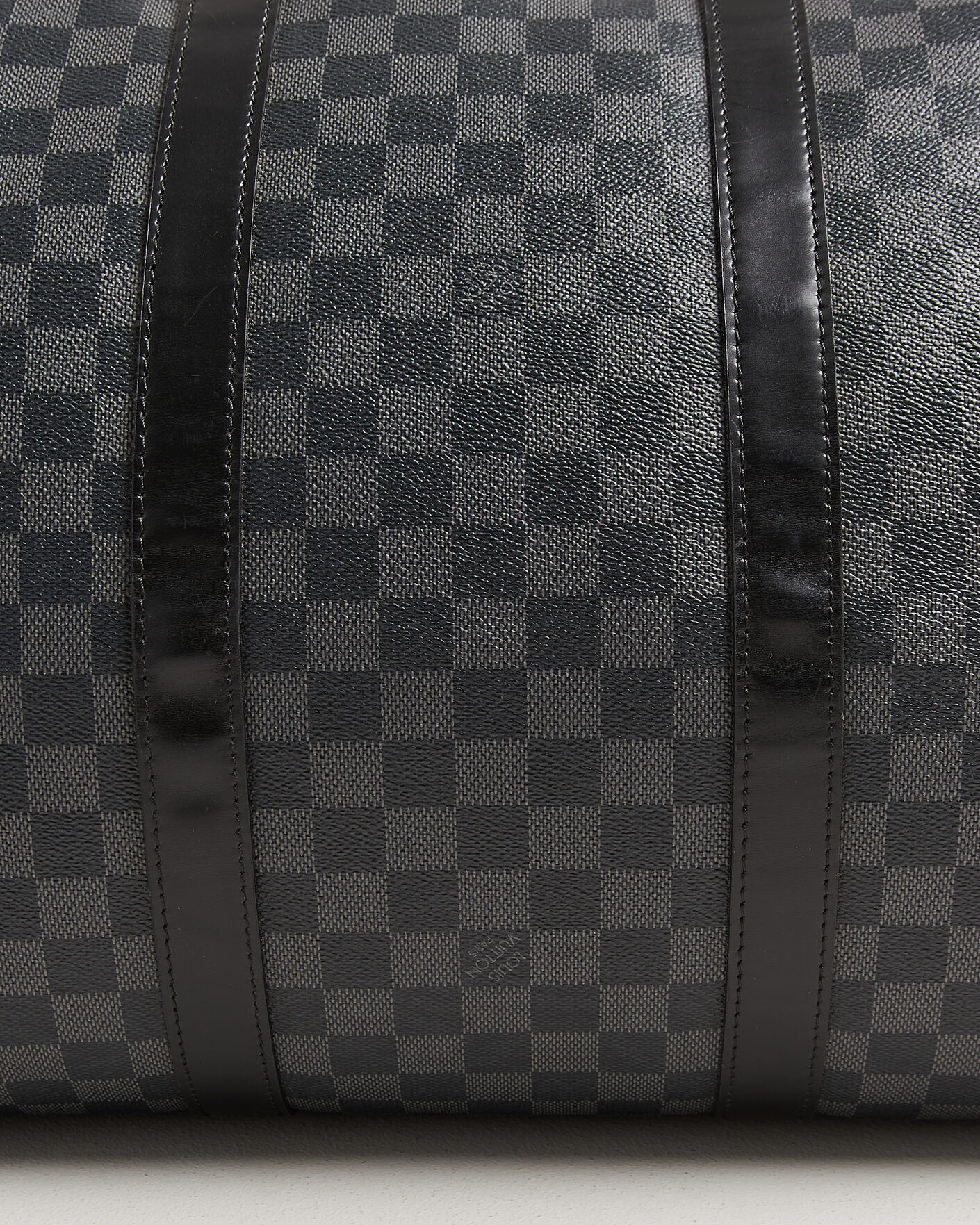 Heren | Pre-Owned & Vintage Bags | Louis Vuitton Pre-Owned | Keepall Bandouliére 55 Damier Graphite