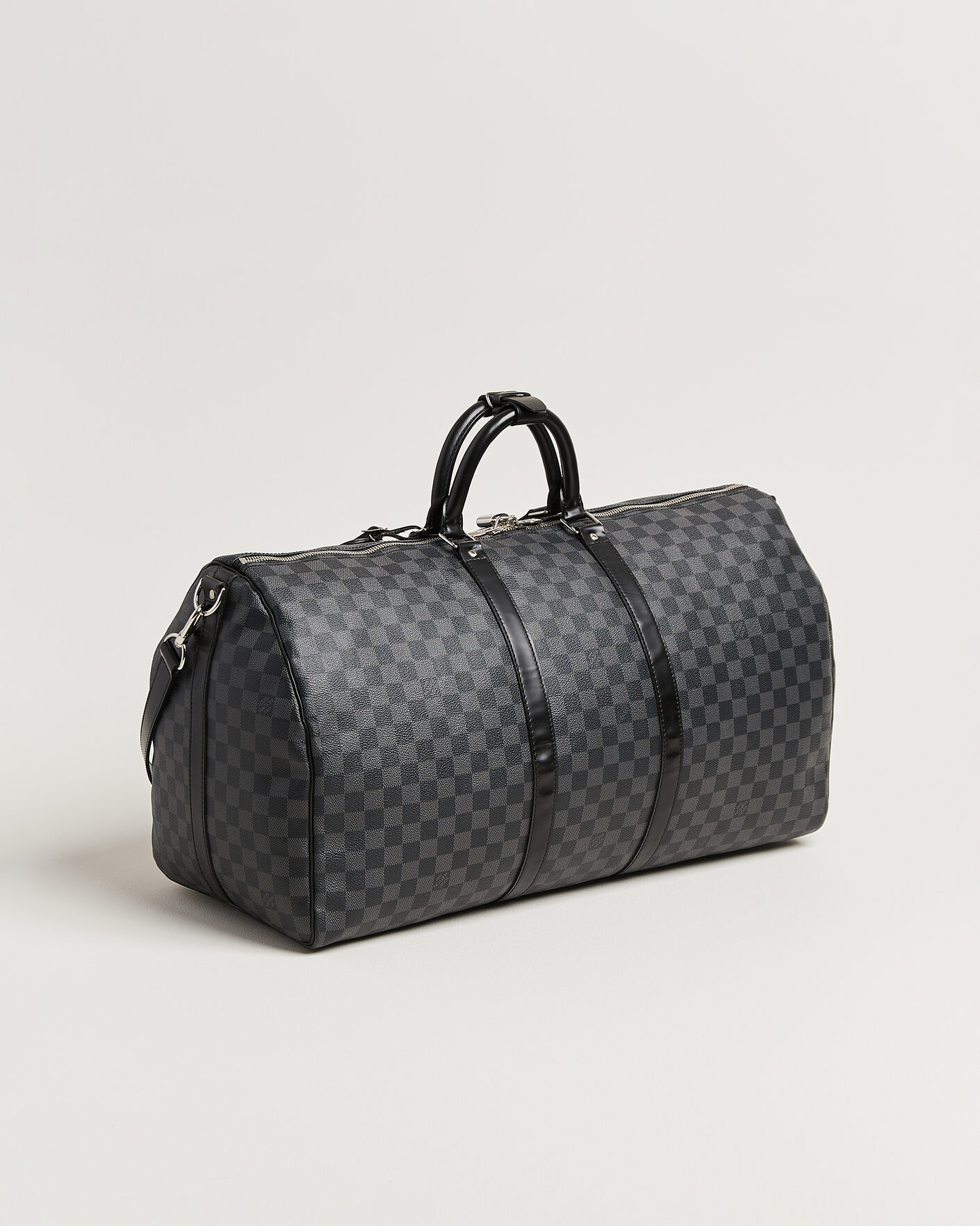 Heren | Pre-Owned & Vintage Bags | Louis Vuitton Pre-Owned | Keepall Bandouliére 55 Damier Graphite