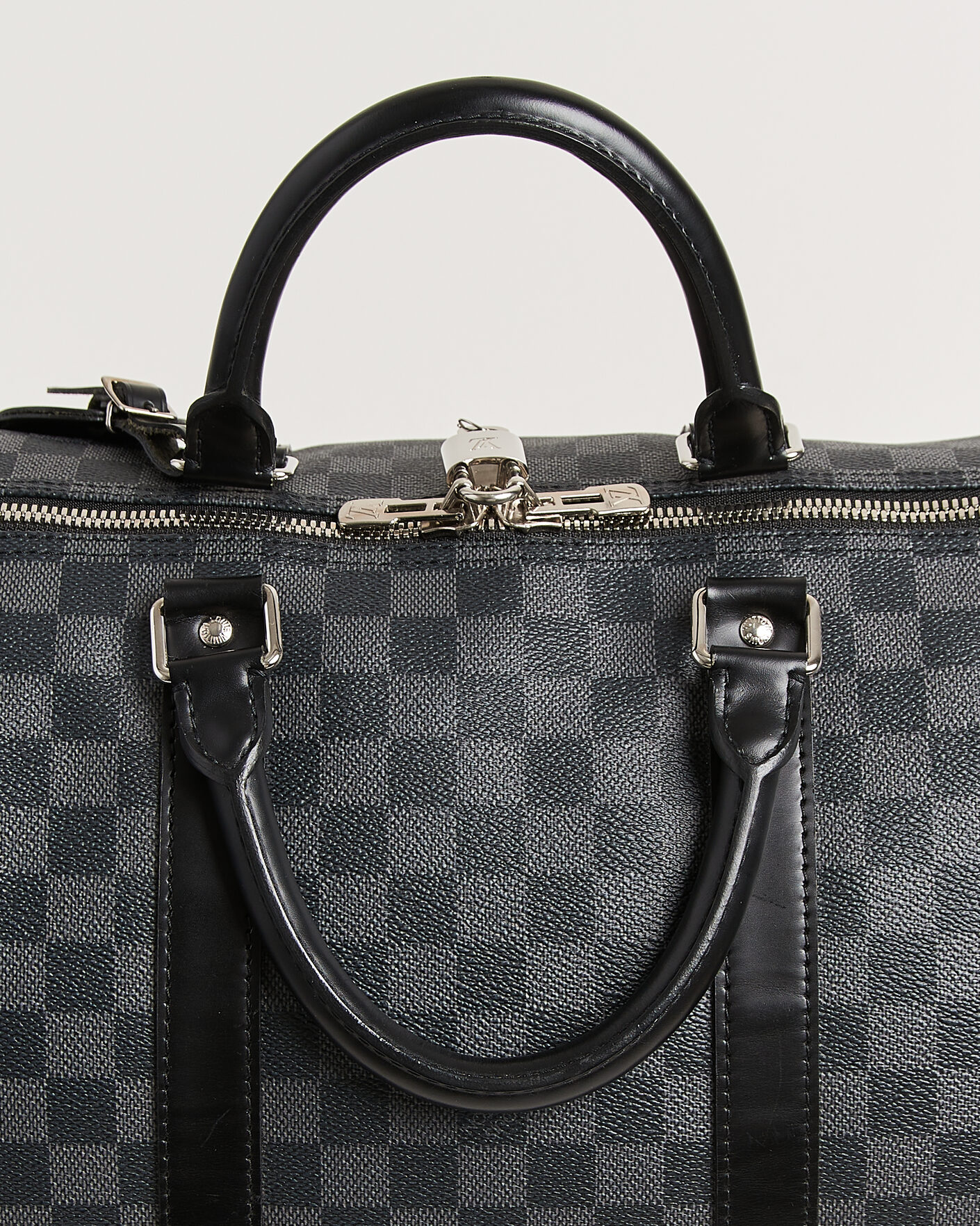 Heren | Pre-Owned & Vintage Bags | Louis Vuitton Pre-Owned | Keepall Bandouliére 55 Damier Graphite