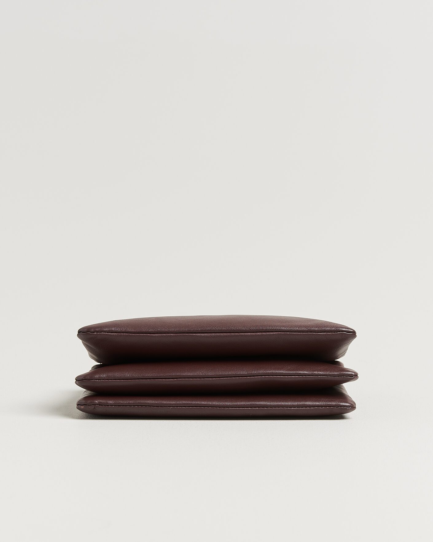 Heren | Pre-Owned & Vintage Bags | Celine Pre-Owned | Trio Bag Medium Leather Burgundy