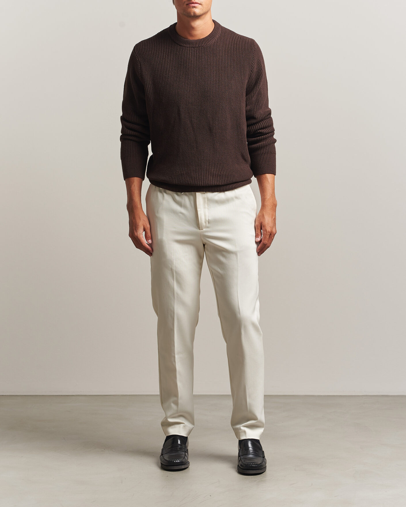 Heren | Broeken | BOSS BLACK | Kane Drawstring Trousers Open White