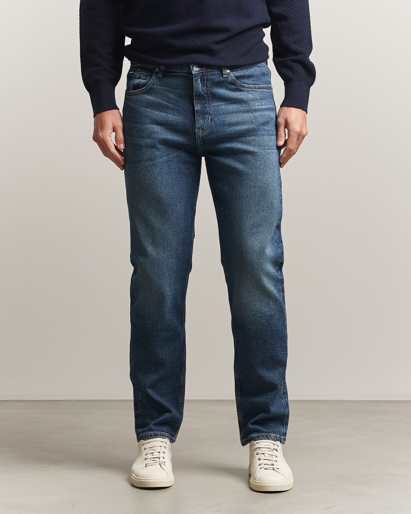 Heren | Broeken | BOSS BLACK | Ogden Regular Fit Jeans Medium Blue