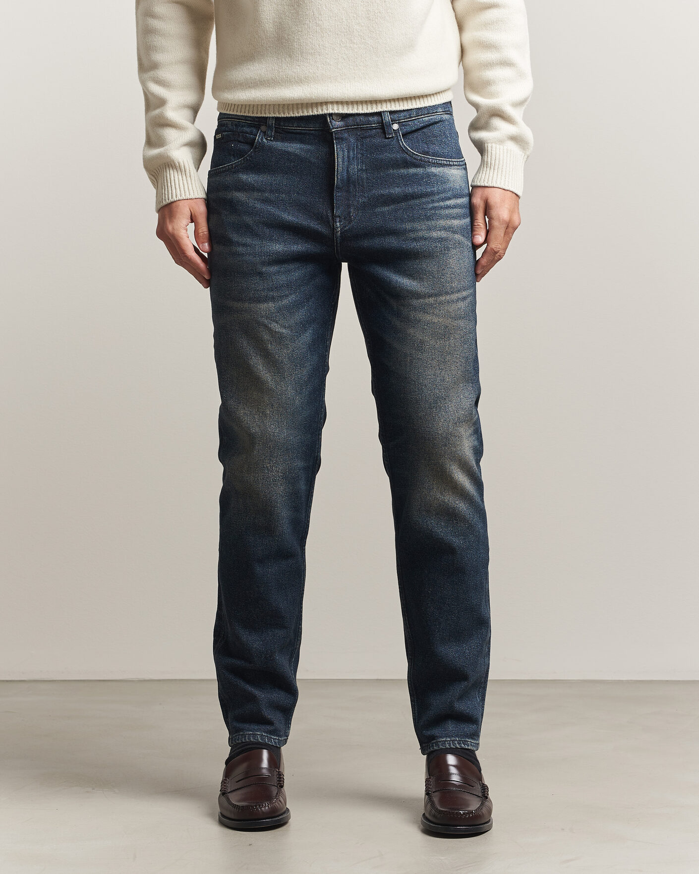 Heren | Broeken | BOSS BLACK | Re.Maine Jeans Navy