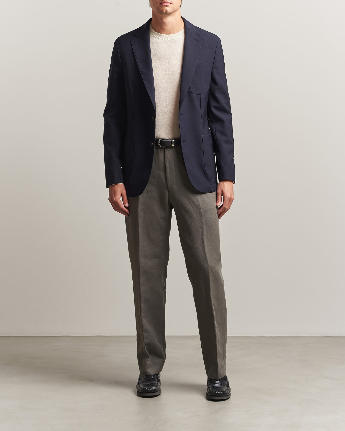 Heren | Blazers | BOSS BLACK | Hanry Wool Patch Pocket Blazer Dark Blue