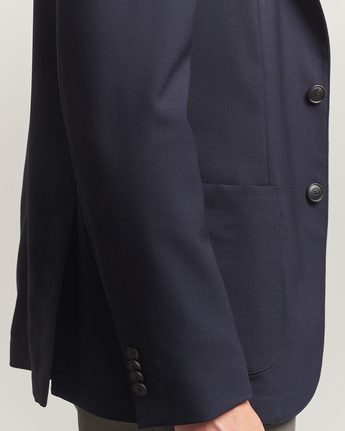 Heren | Blazers | BOSS BLACK | Hanry Wool Patch Pocket Blazer Dark Blue