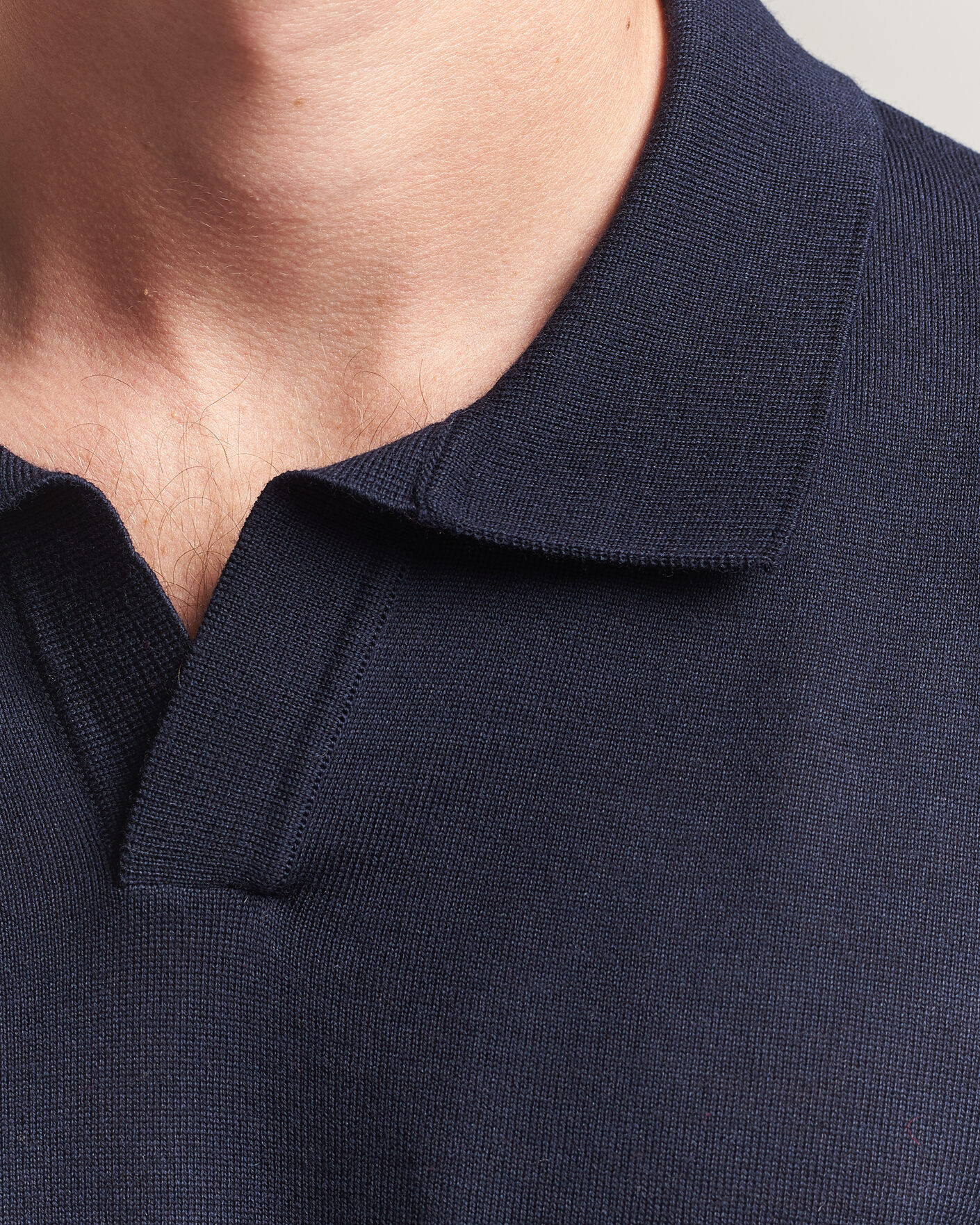 Heren | Polo's | BOSS BLACK | Lantoni Knitted Polo Dark Blue