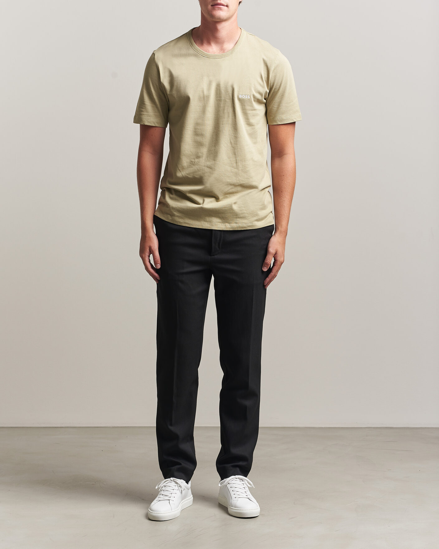 Heren | T-shirts | BOSS BLACK | 3-Pack Crew Neck T-Shirt Green/Beige/White