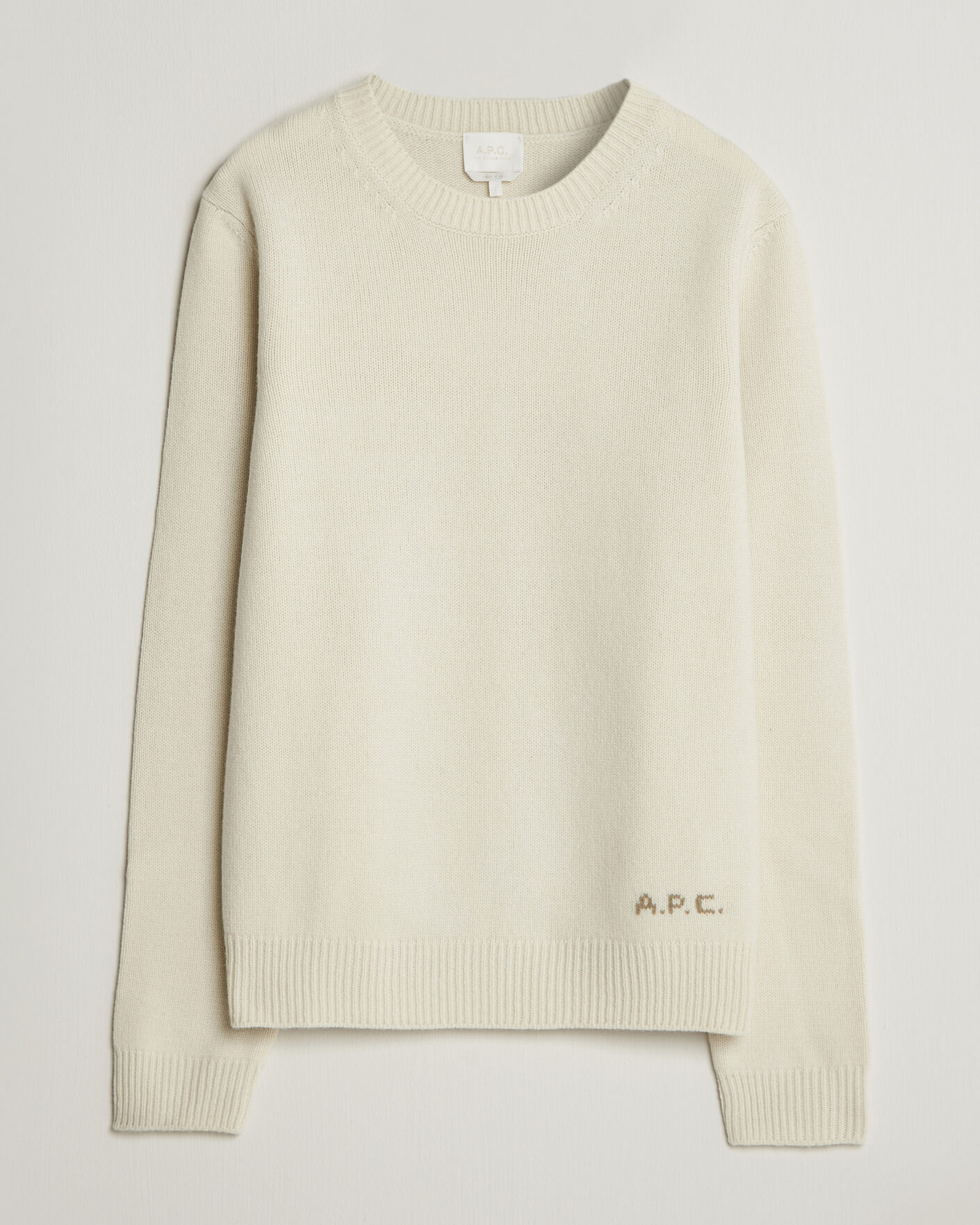 Heren | Truien | A.P.C. | Edmond Wool Knitted Sweater Ecru