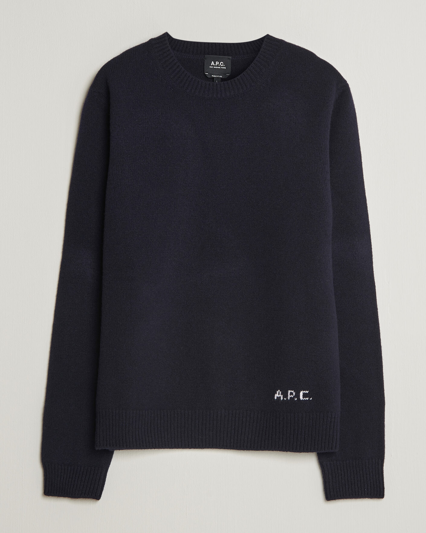 Heren | Truien | A.P.C. | Edmond Wool Knitted Sweater Dark Navy