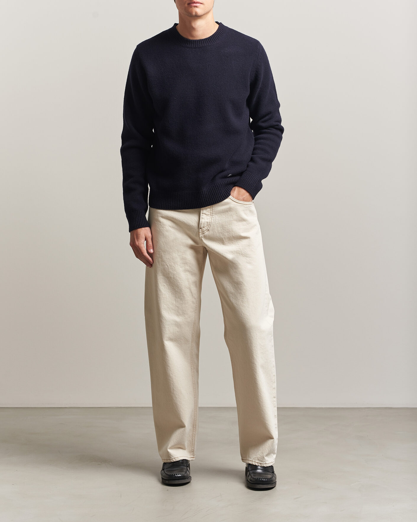 Heren | Truien | A.P.C. | Edmond Wool Knitted Sweater Dark Navy