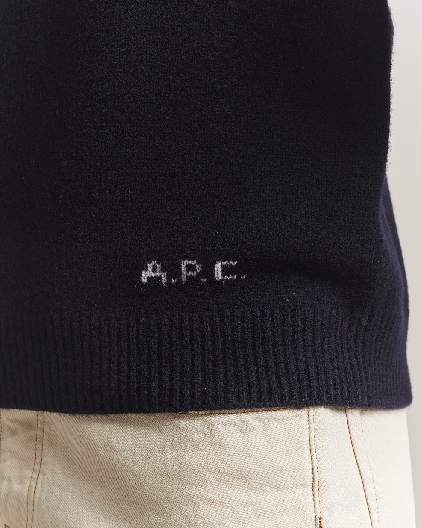 Heren | Truien | A.P.C. | Edmond Wool Knitted Sweater Dark Navy