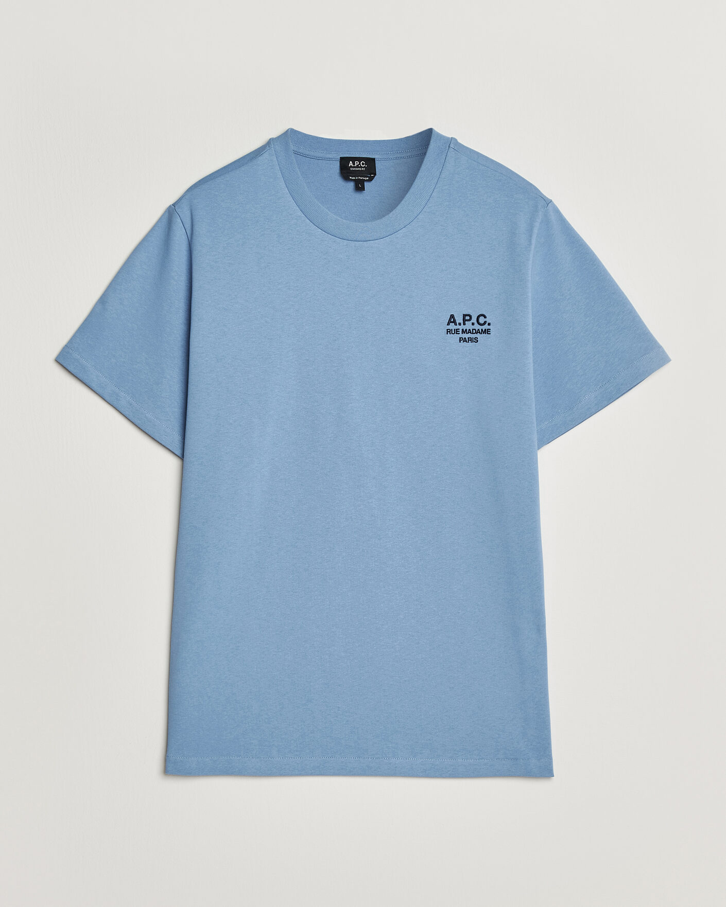 Heren | T-shirts | A.P.C. | Rue Madame T-Shirt Light Blue
