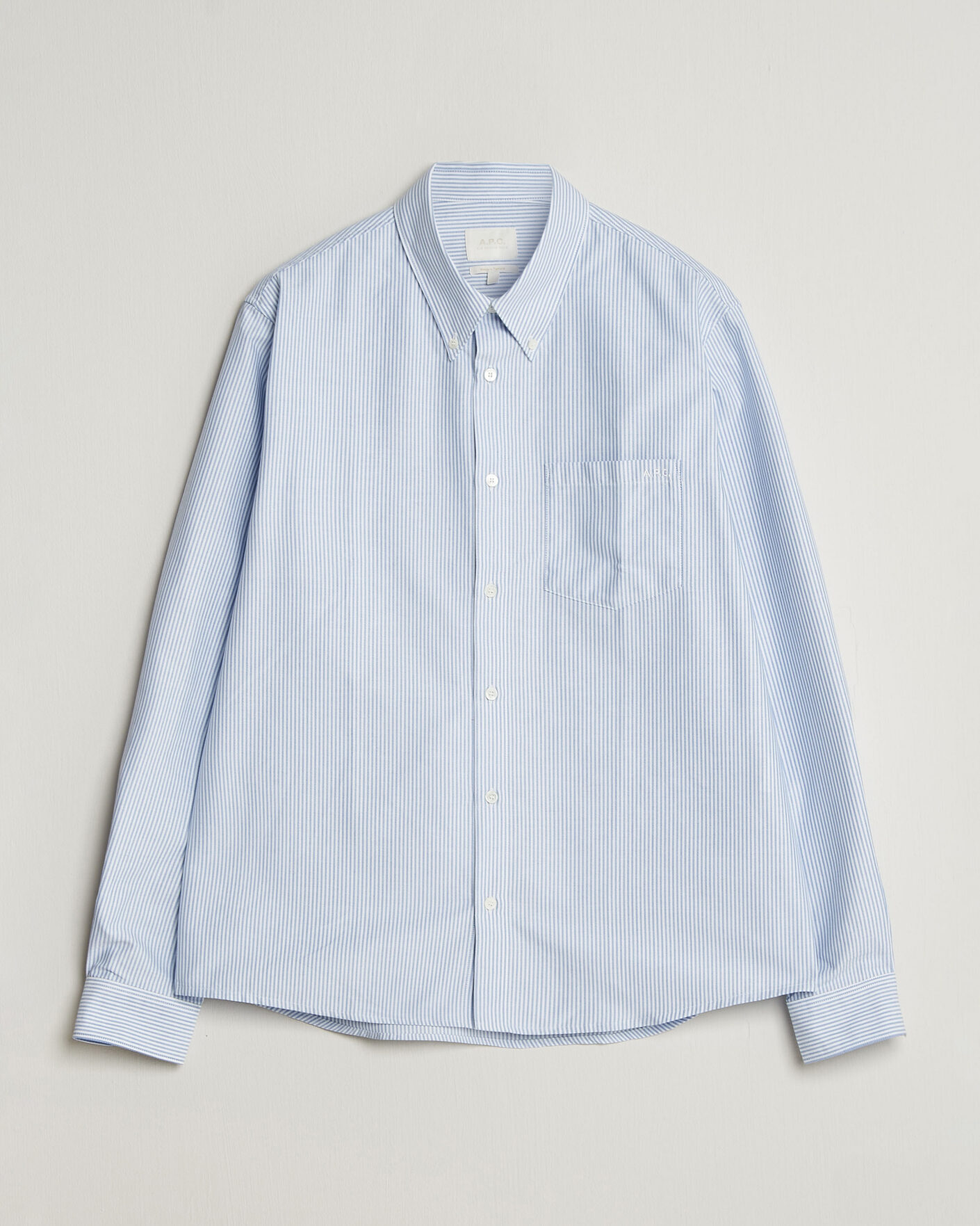 Heren | Overhemden | A.P.C. | Greg Striped Oxford Shirt Blue/White