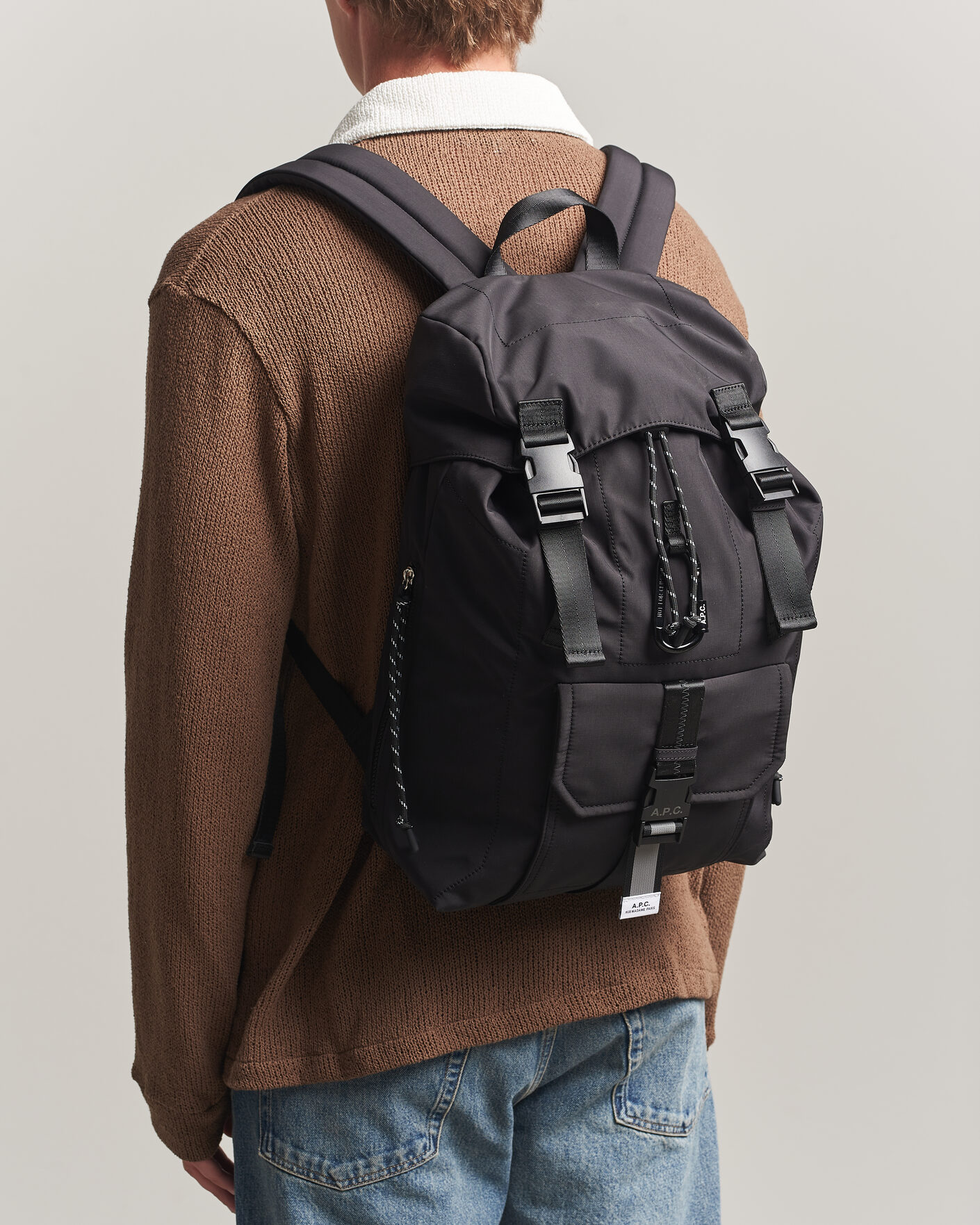 Heren | Tassen | A.P.C. | Trek Backpack Black