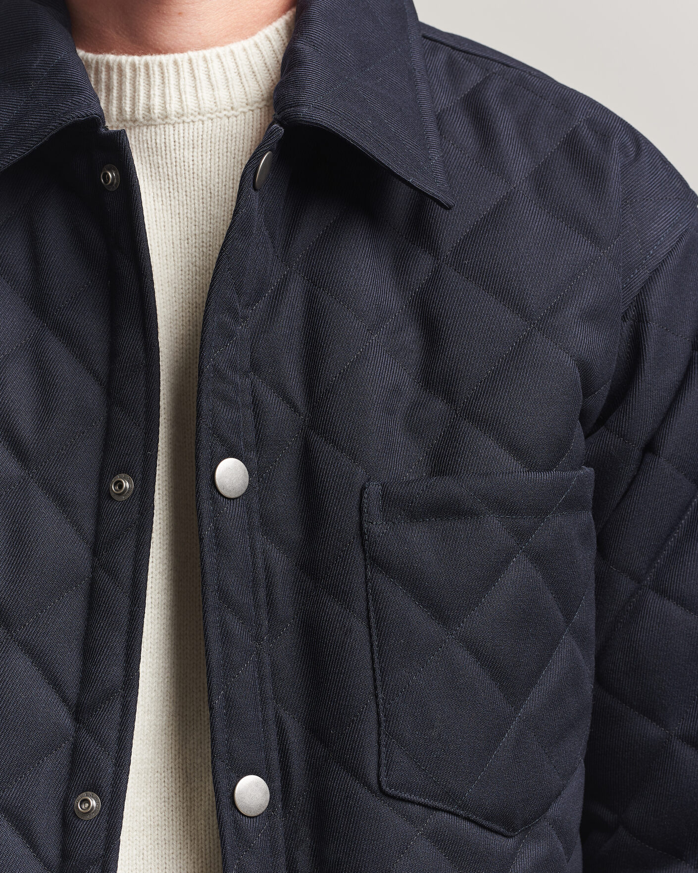 Heren | Jassen | A.P.C. | Georges Quilted Jacket Dark Navy