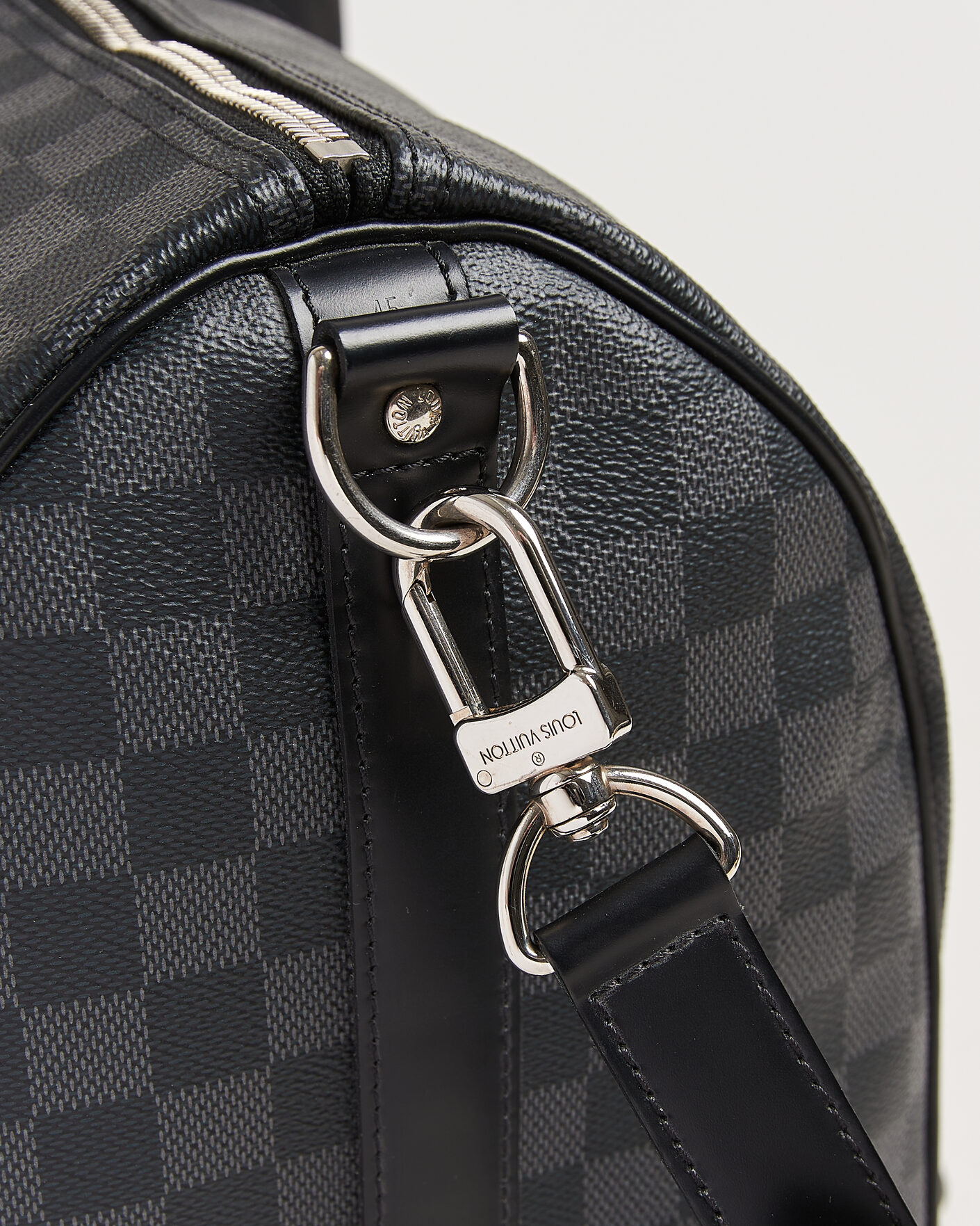 Heren | Pre-Owned & Vintage Bags | Louis Vuitton Pre-Owned | Keepall Bandouliére 45 Damier Graphite