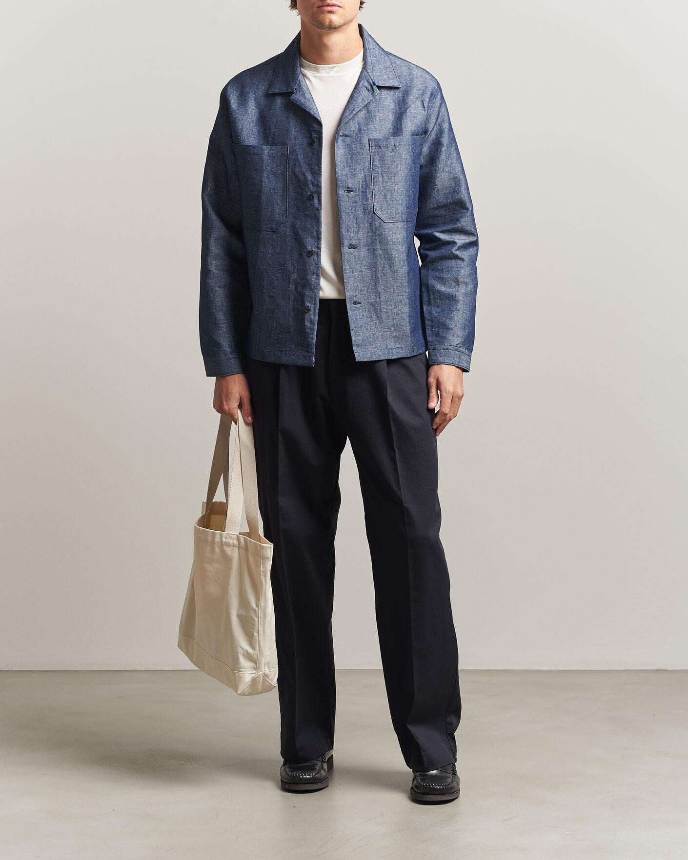 Heren | Broeken | NN07 | Kay Relaxed Fit Pleated Cotton Trousers Navy Blue