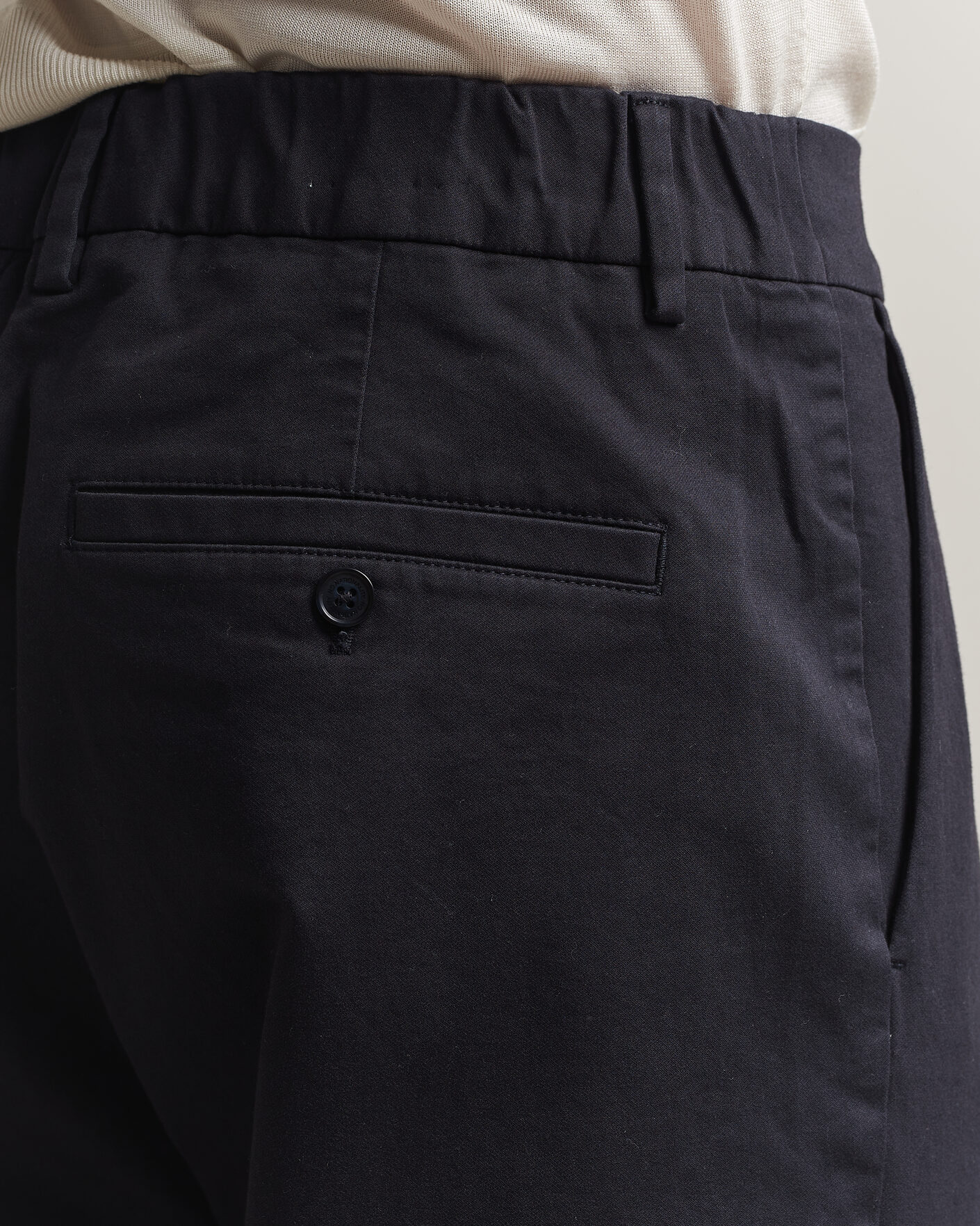 Heren | Broeken | NN07 | Kay Relaxed Fit Pleated Cotton Trousers Navy Blue