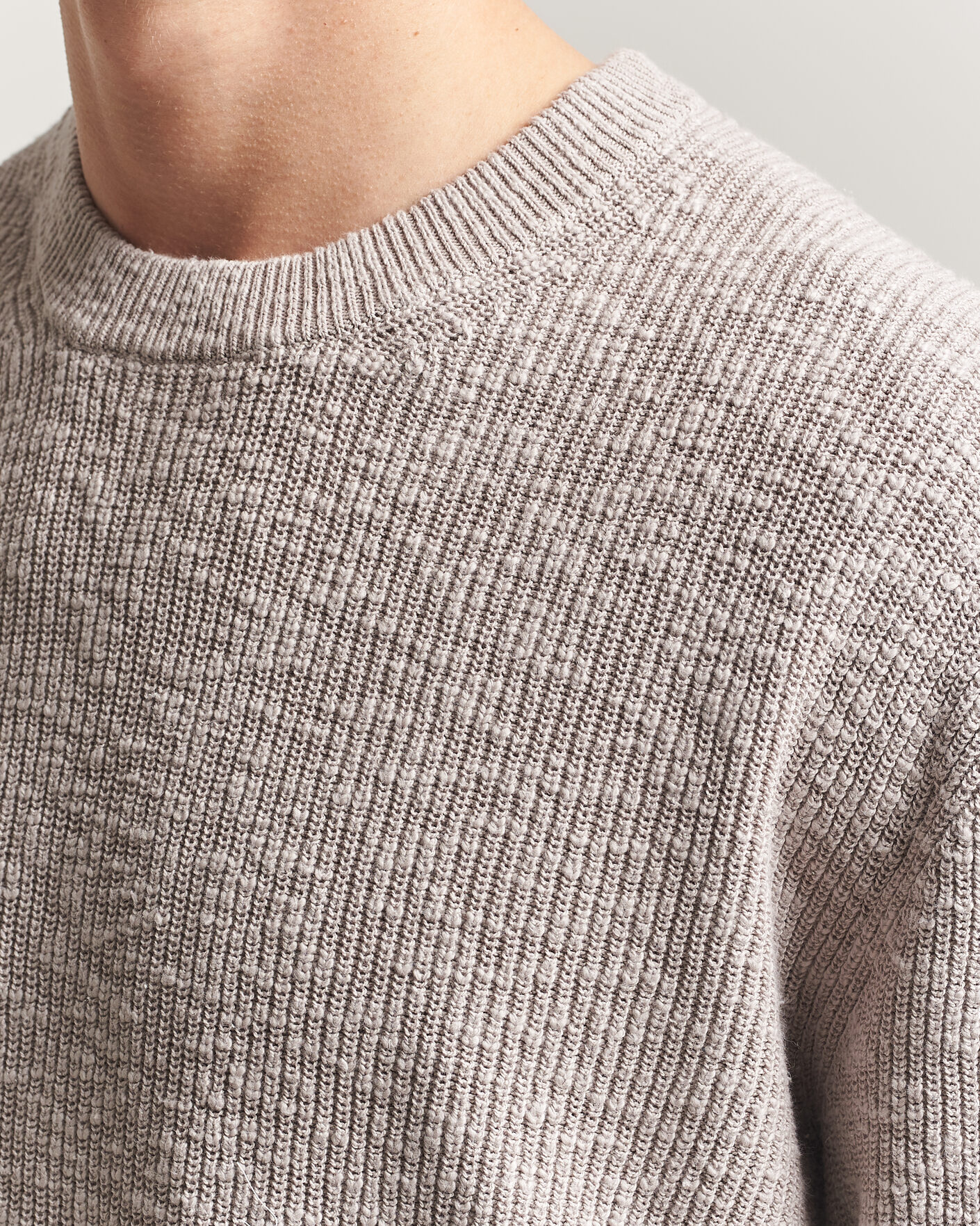 Heren | Truien | NN07 | Russell Cotton Knitted Sweater Moon Dust