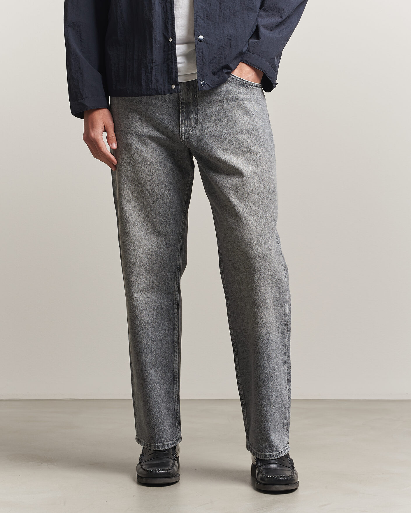 Heren | Overhemden | NN07 | Otis Relaxed Fit Jeans Washed Grey