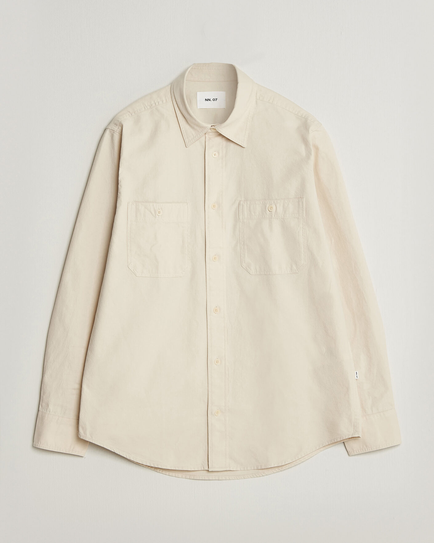 Heren | Overhemden | NN07 | Colby Twill Overshirt Ivory