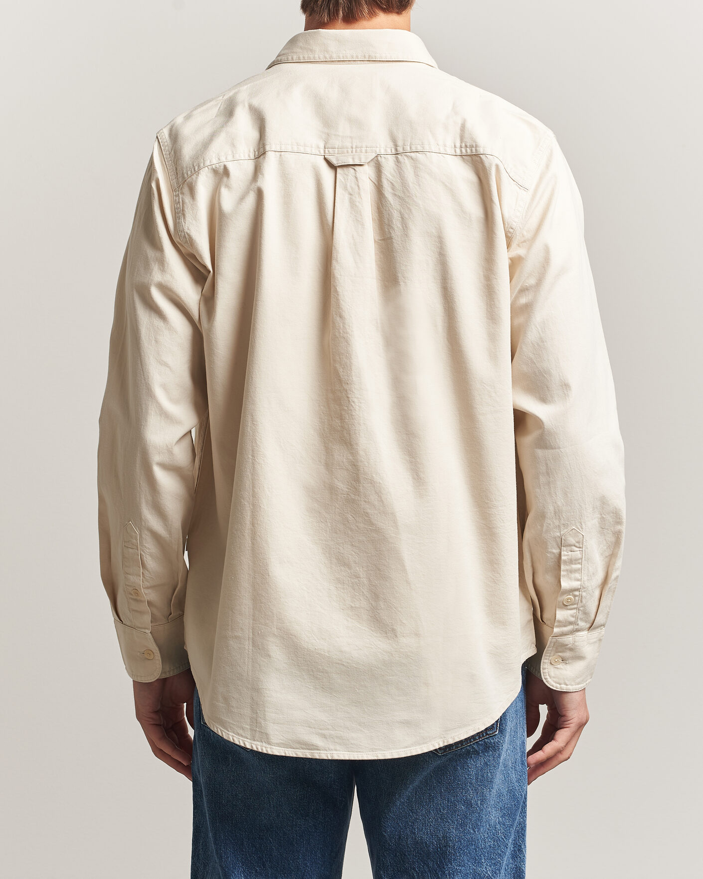 Heren | Overhemden | NN07 | Colby Twill Overshirt Ivory