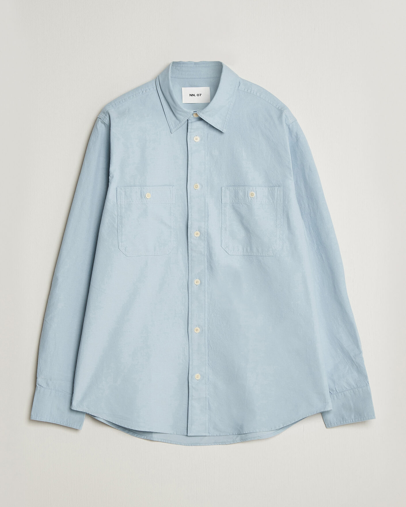 Heren | Overhemden | NN07 | Colby Twill Overshirt Sky Mist