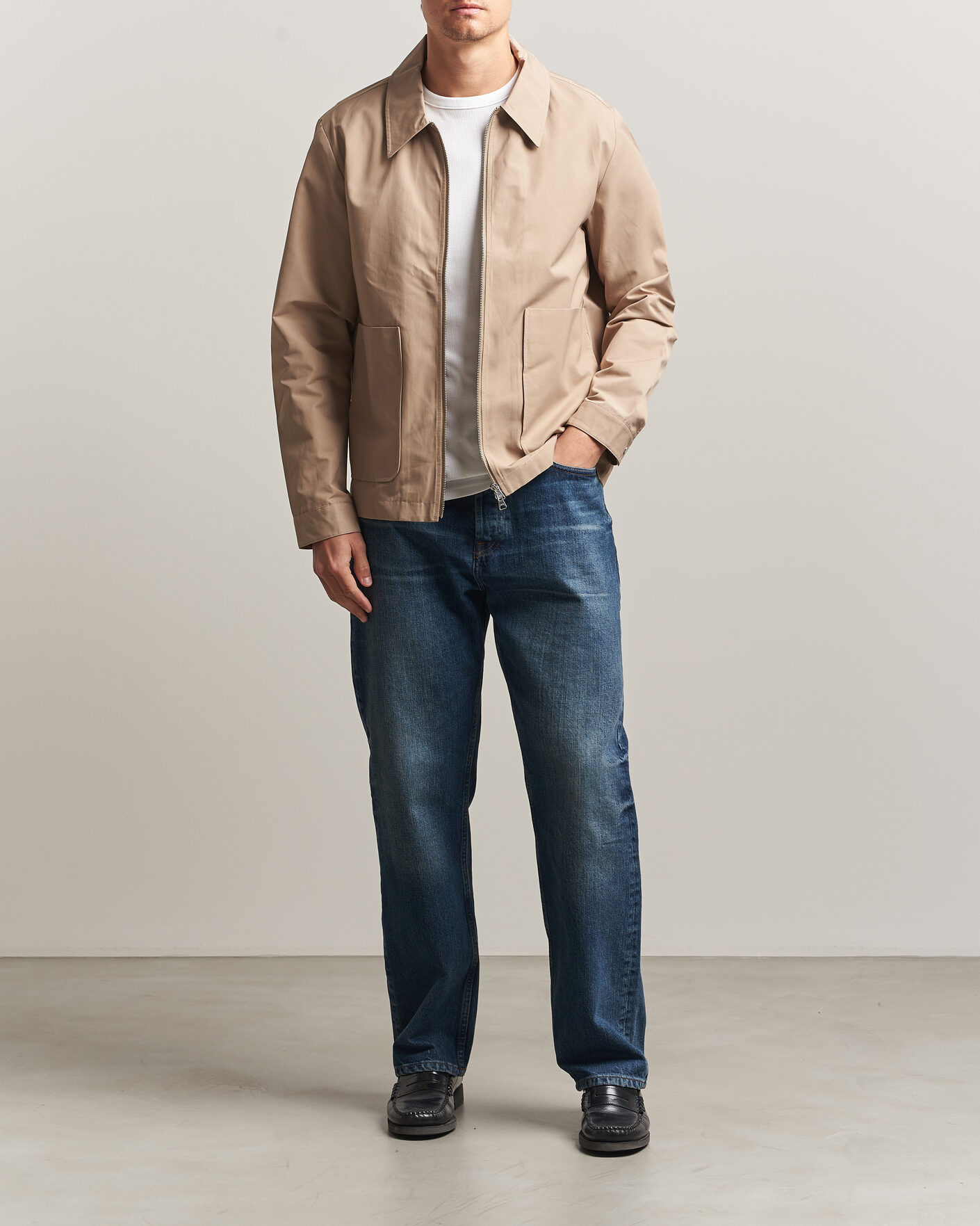Heren | Jassen | NN07 | Gael Cotton Twill Jacket Desert Khaki