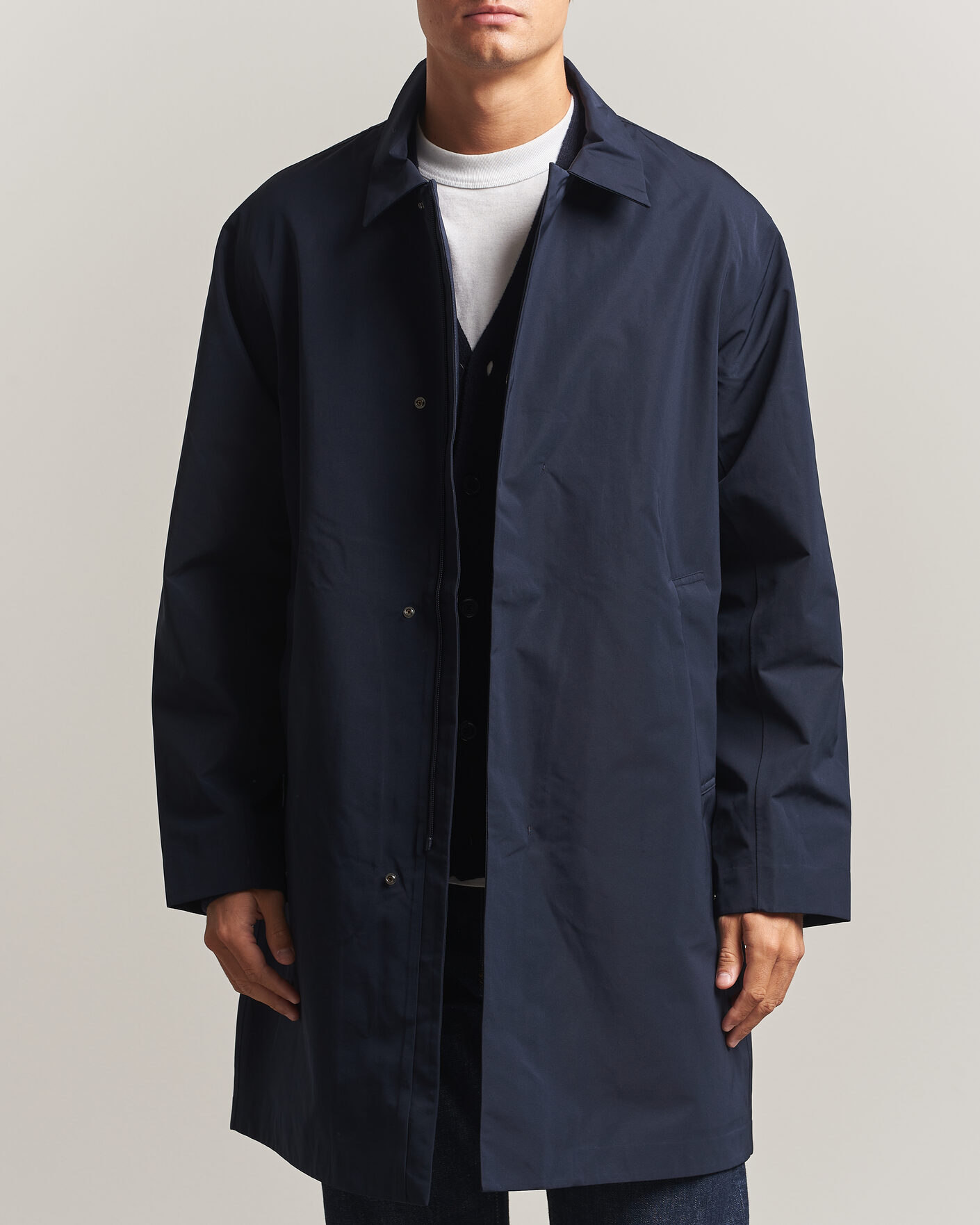 Heren | Jassen | NN07 | Steve Technical Coat Deep Navy