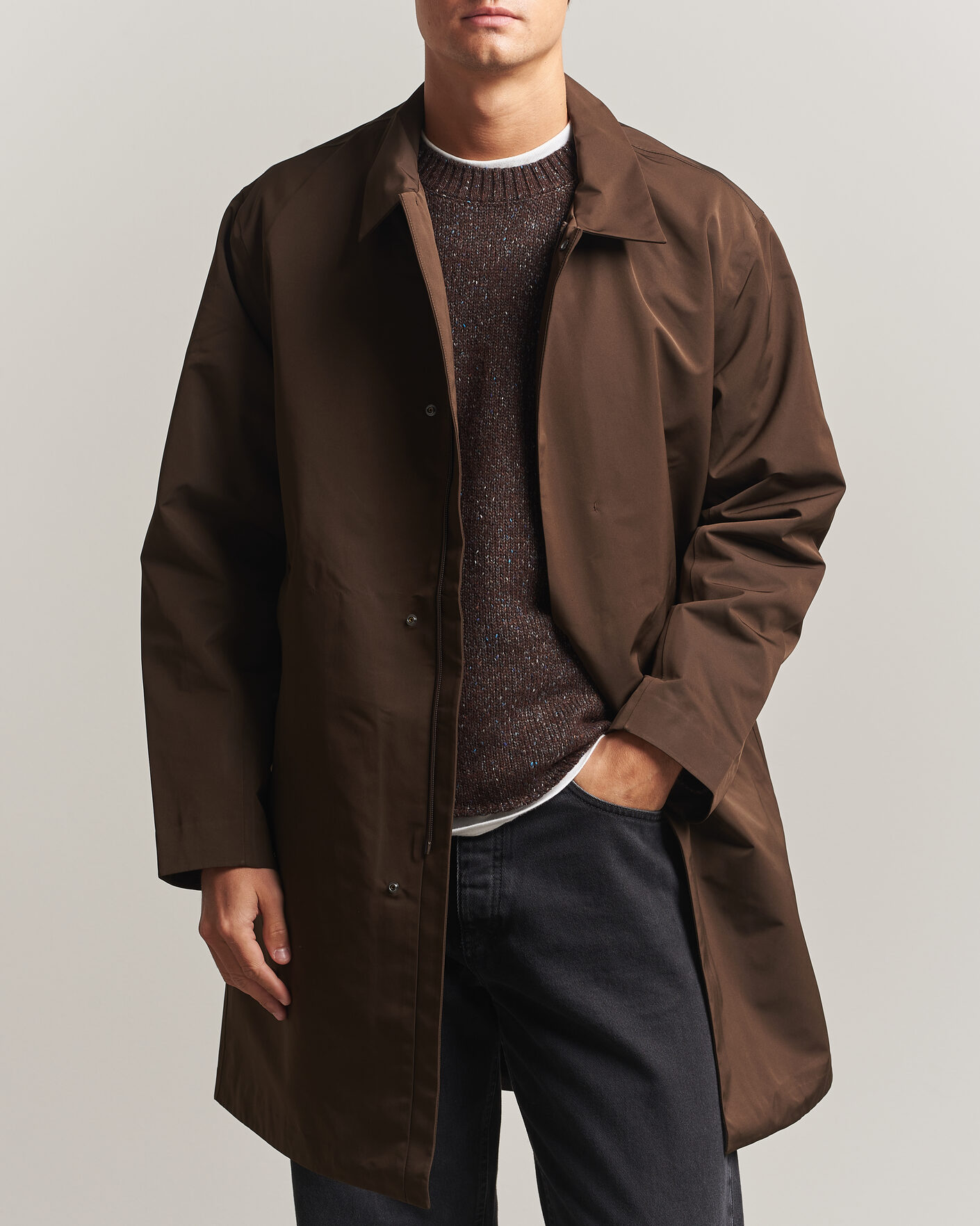 Heren | Jassen | NN07 | Steve Technical Coat Demitasse Brown