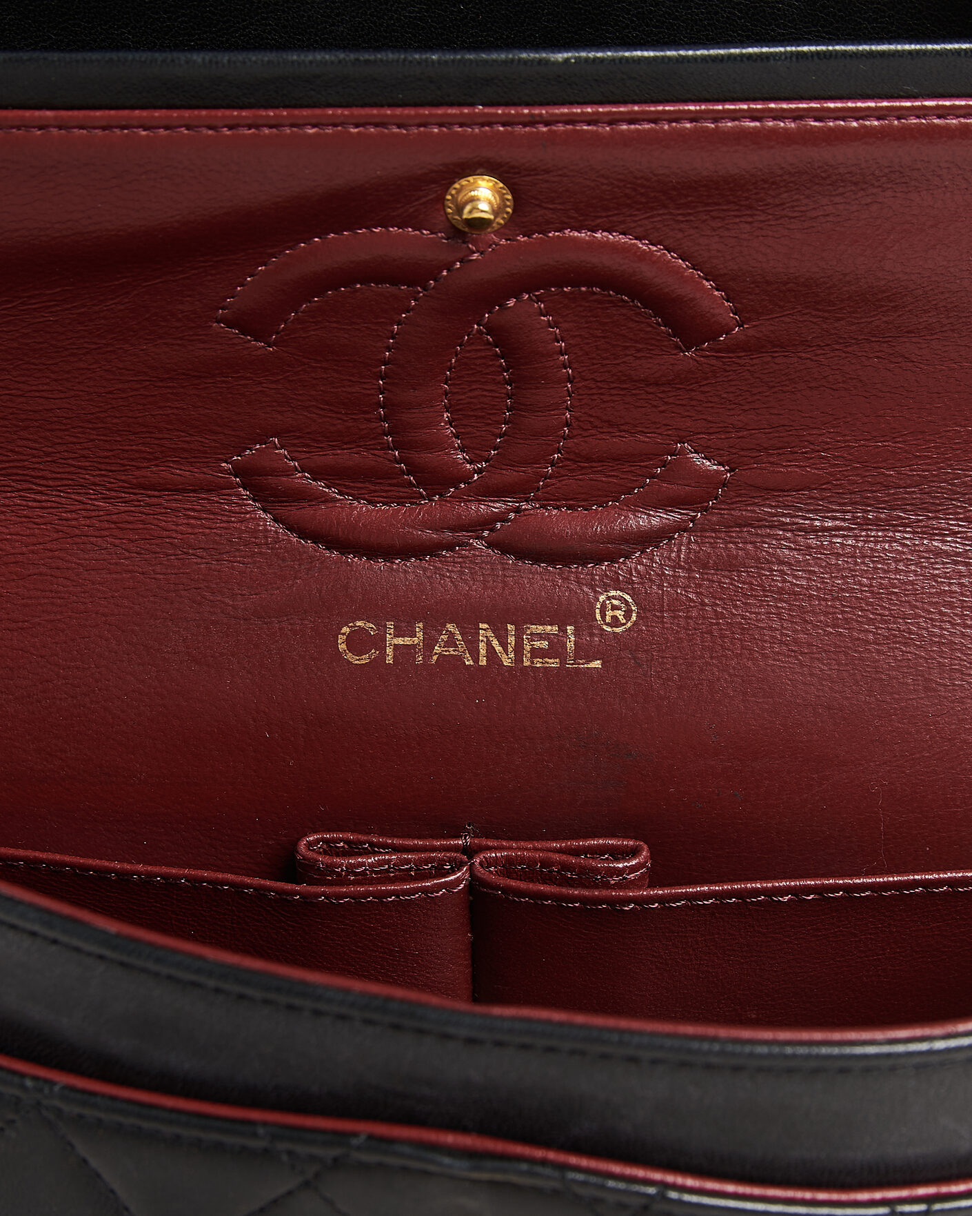 Heren | Chanel Pre-Owned Classic Small Double Flap Bag Black | Chanel Pre-Owned | Classic Small Double Flap Bag Black
