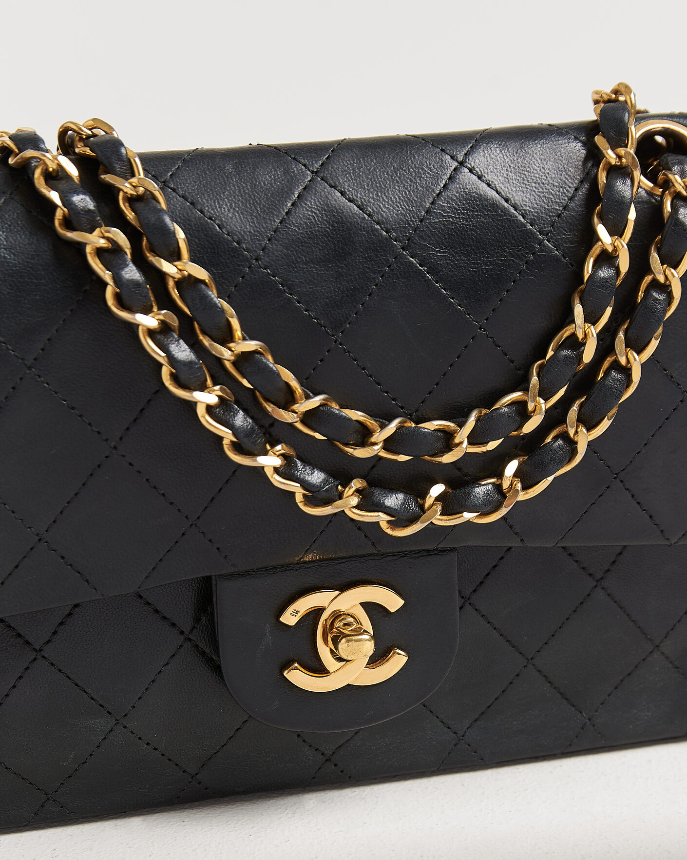 Heren | Chanel Pre-Owned Classic Small Double Flap Bag Black | Chanel Pre-Owned | Classic Small Double Flap Bag Black