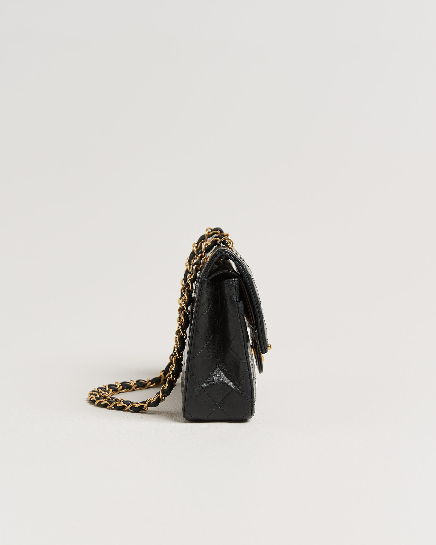 Heren | Chanel Pre-Owned Classic Small Double Flap Bag Black | Chanel Pre-Owned | Classic Small Double Flap Bag Black