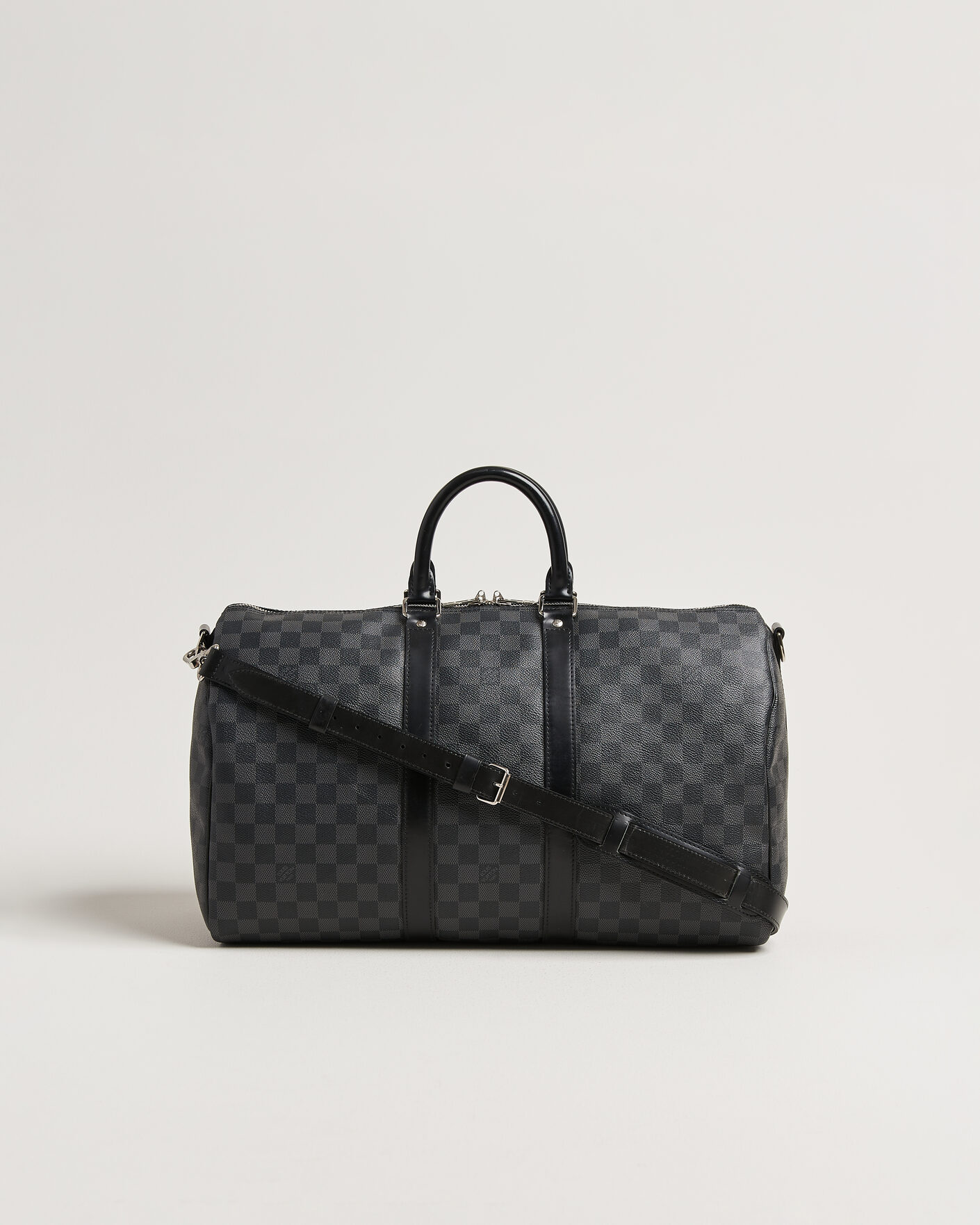 Heren | Pre-Owned & Vintage Bags | Louis Vuitton Pre-Owned | Keepall 45 Bandouliére Damier Graphite