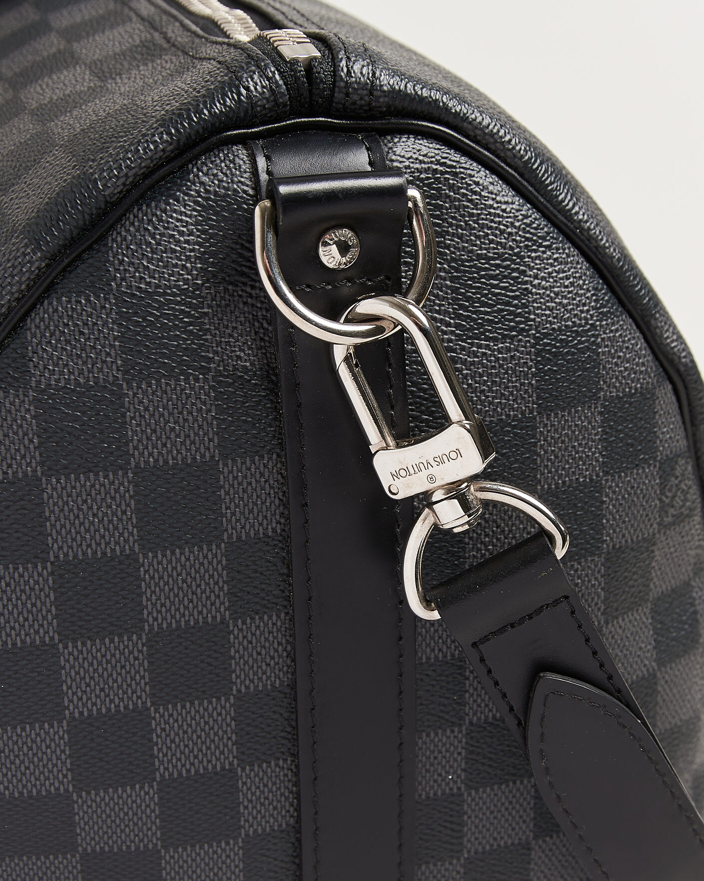 Heren | Pre-Owned & Vintage Bags | Louis Vuitton Pre-Owned | Keepall 45 Bandouliére Damier Graphite