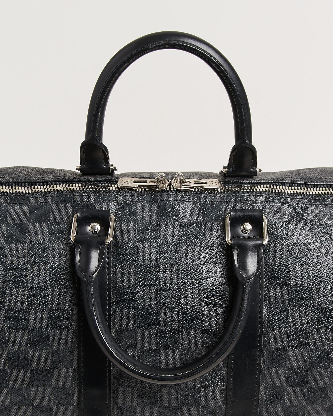 Heren | Pre-Owned & Vintage Bags | Louis Vuitton Pre-Owned | Keepall 45 Bandouliére Damier Graphite