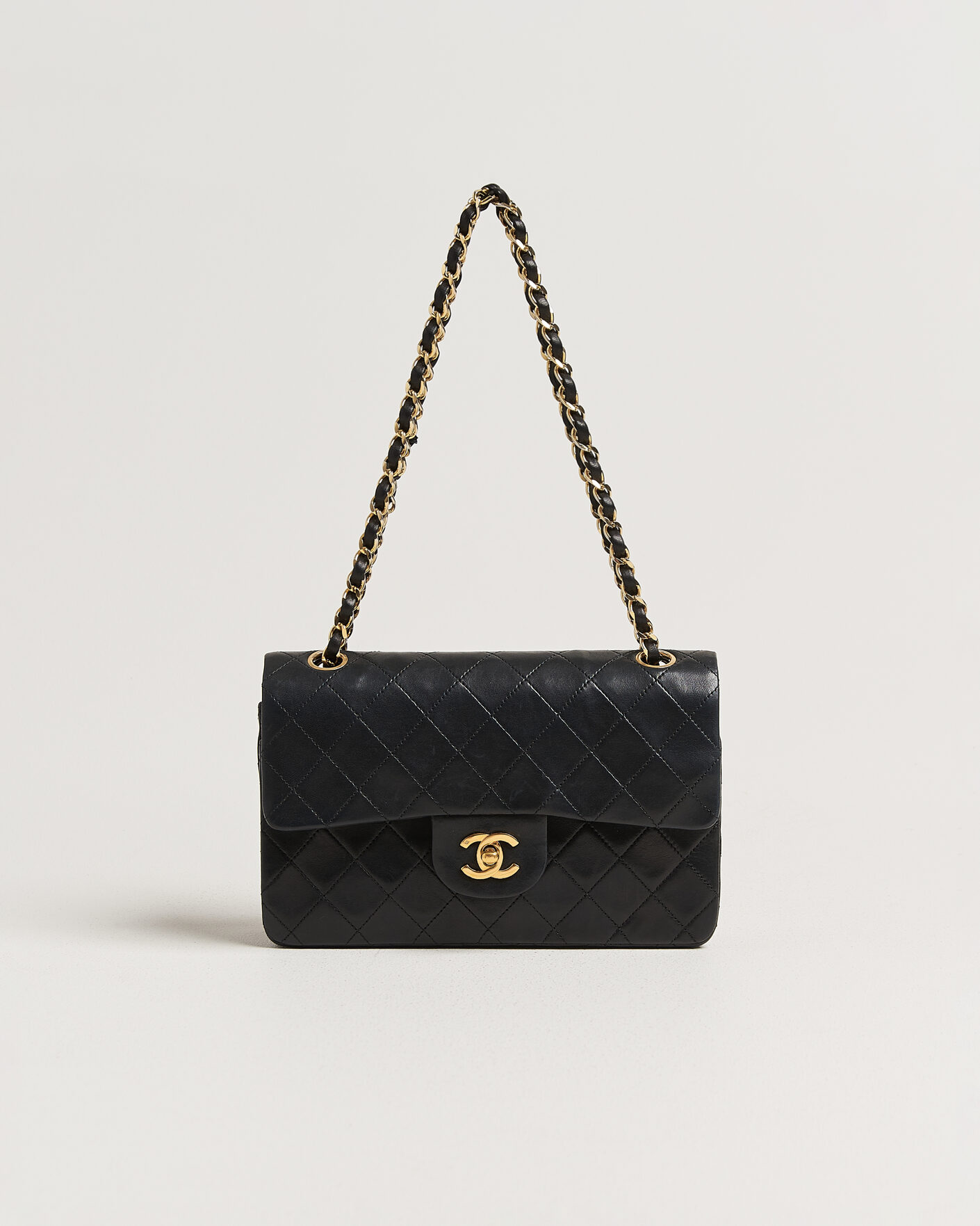 Heren | Chanel Pre-Owned Classic Small Double Flap Bag Black | Chanel Pre-Owned | Classic Small Double Flap Bag Black
