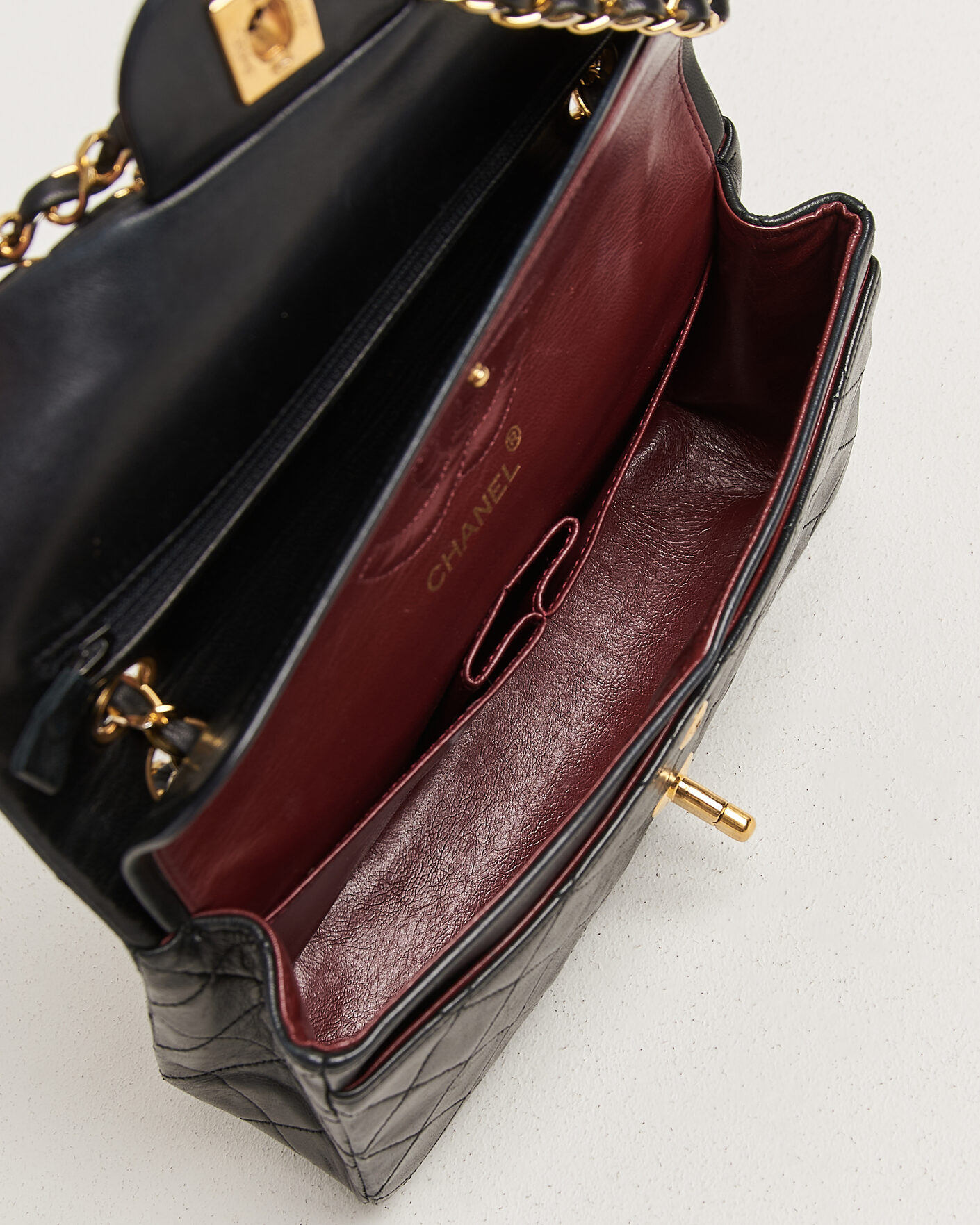 Heren | Pre-Owned & Vintage Bags | Chanel Pre-Owned | Classic Small Double Flap Bag Black