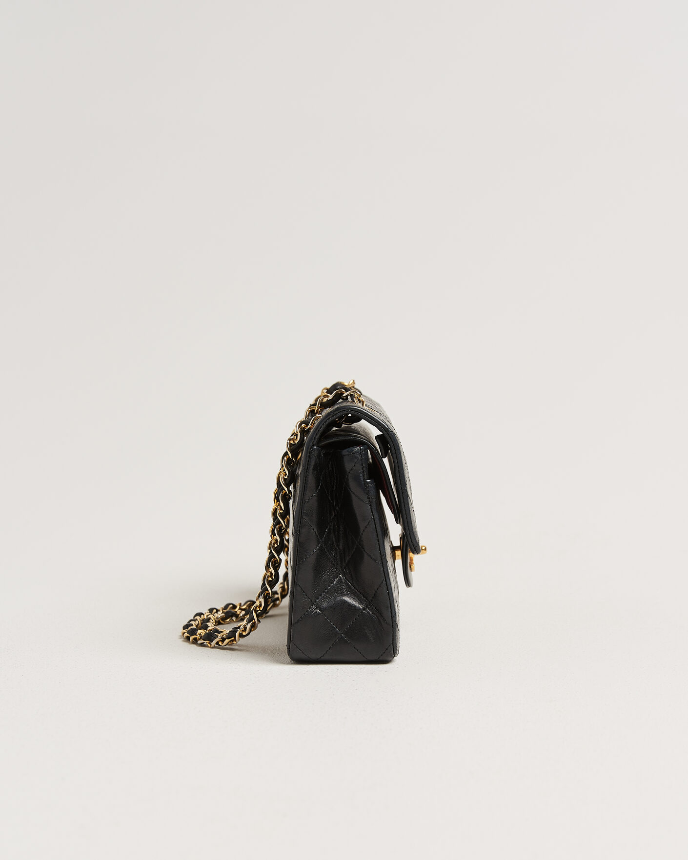 Heren | Chanel Pre-Owned Classic Small Double Flap Bag Black | Chanel Pre-Owned | Classic Small Double Flap Bag Black