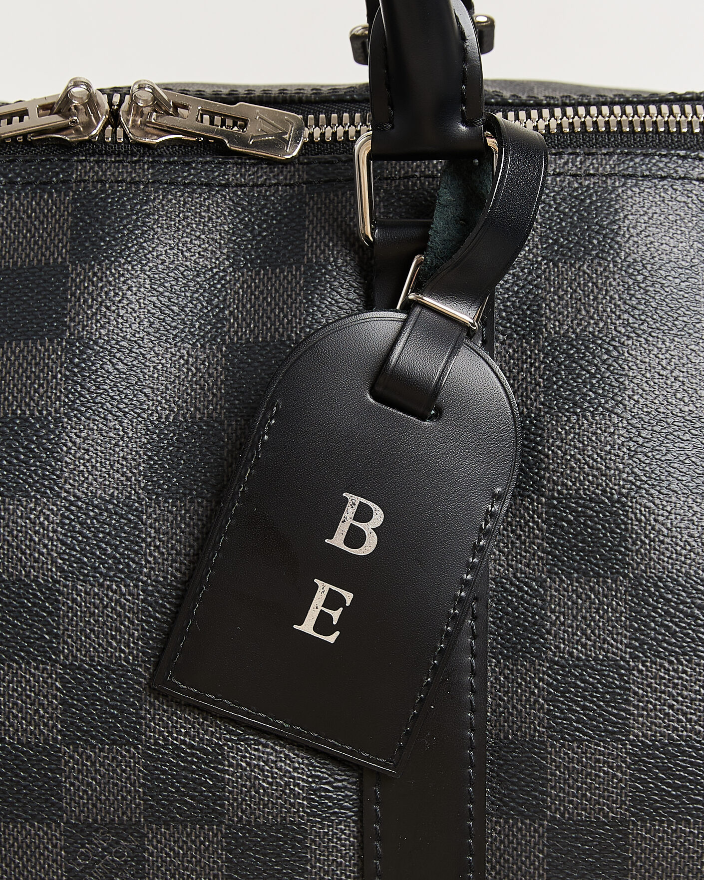 Heren | Pre-Owned & Vintage Bags | Louis Vuitton Pre-Owned | Keepall 55 Bandouliére Damier Graphite