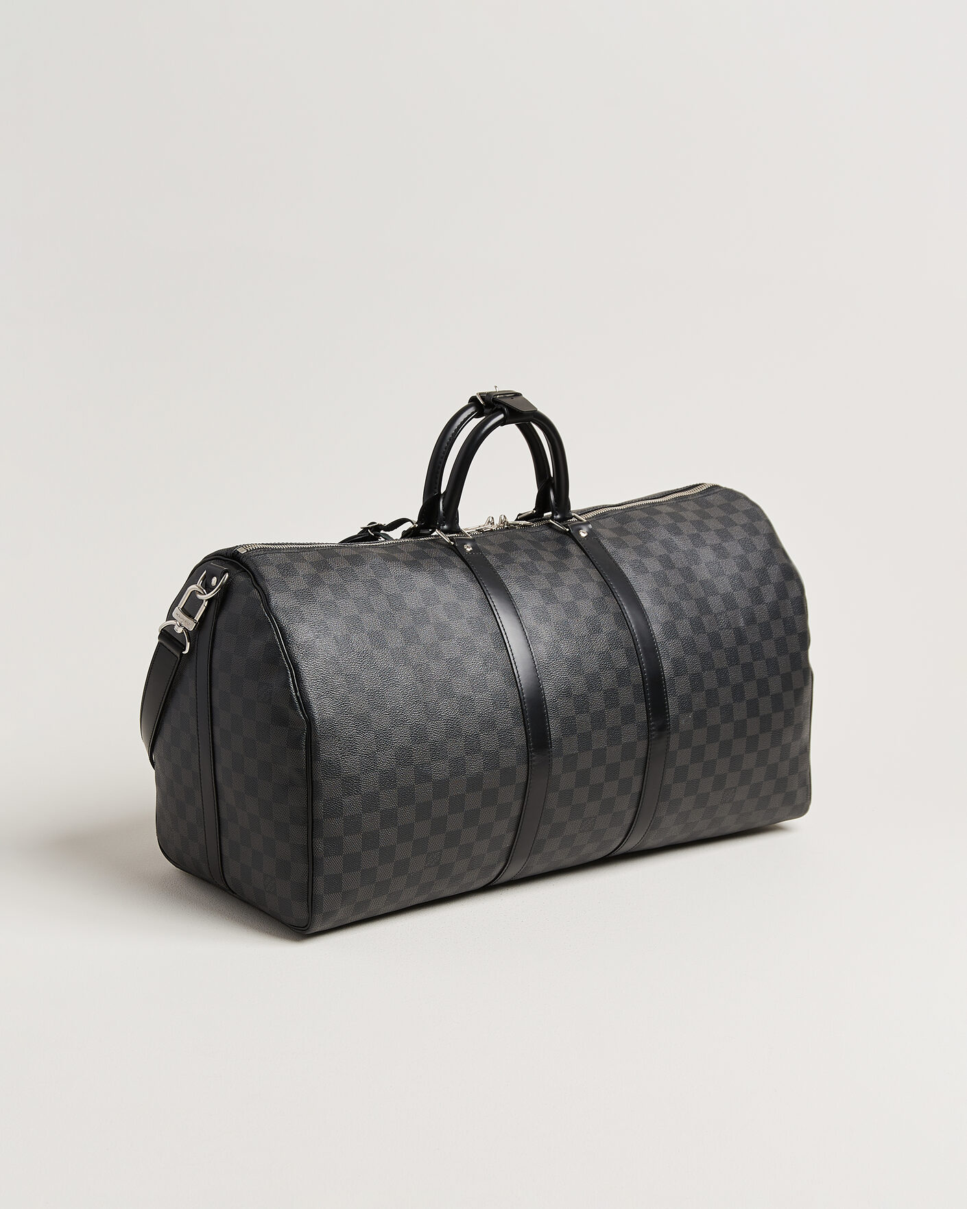 Heren | Pre-Owned & Vintage Bags | Louis Vuitton Pre-Owned | Keepall 55 Bandouliére Damier Graphite