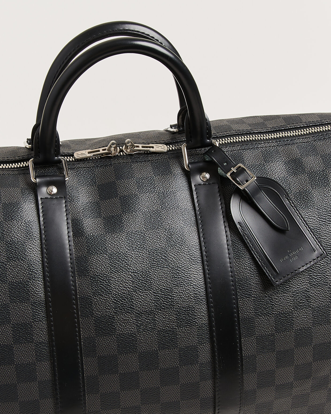 Heren | Pre-Owned & Vintage Bags | Louis Vuitton Pre-Owned | Keepall 55 Bandouliére Damier Graphite