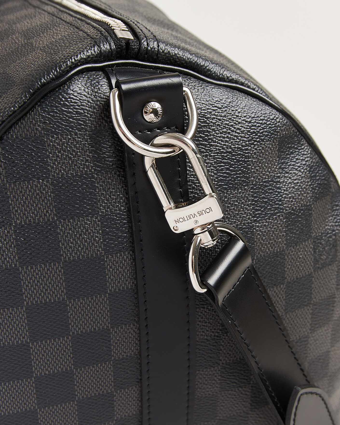 Heren | Pre-Owned & Vintage Bags | Louis Vuitton Pre-Owned | Keepall 55 Bandouliére Damier Graphite