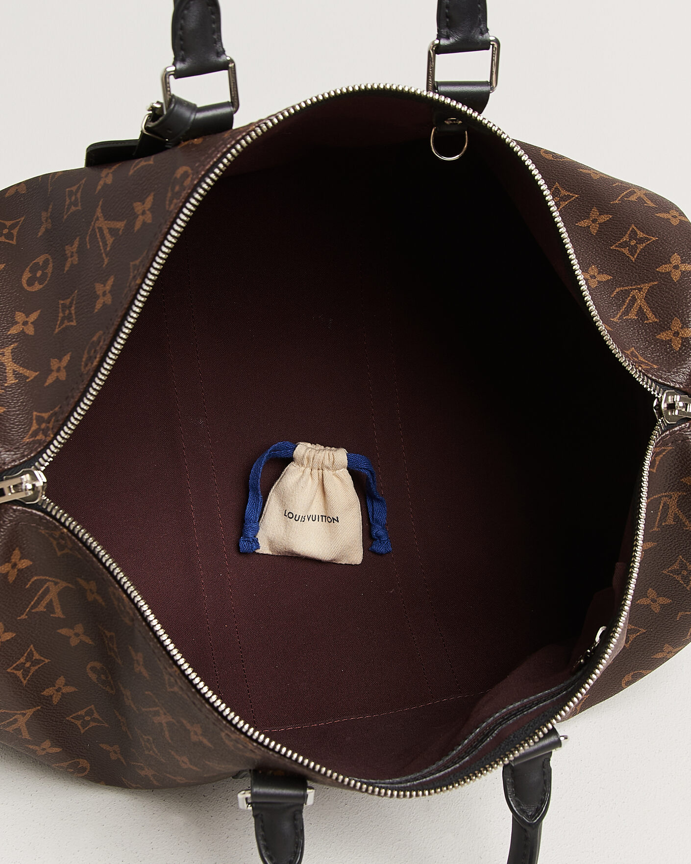 Heren | Pre-Owned & Vintage Bags | Louis Vuitton Pre-Owned | Keepall 45 Bandouliére Monogram Macassar