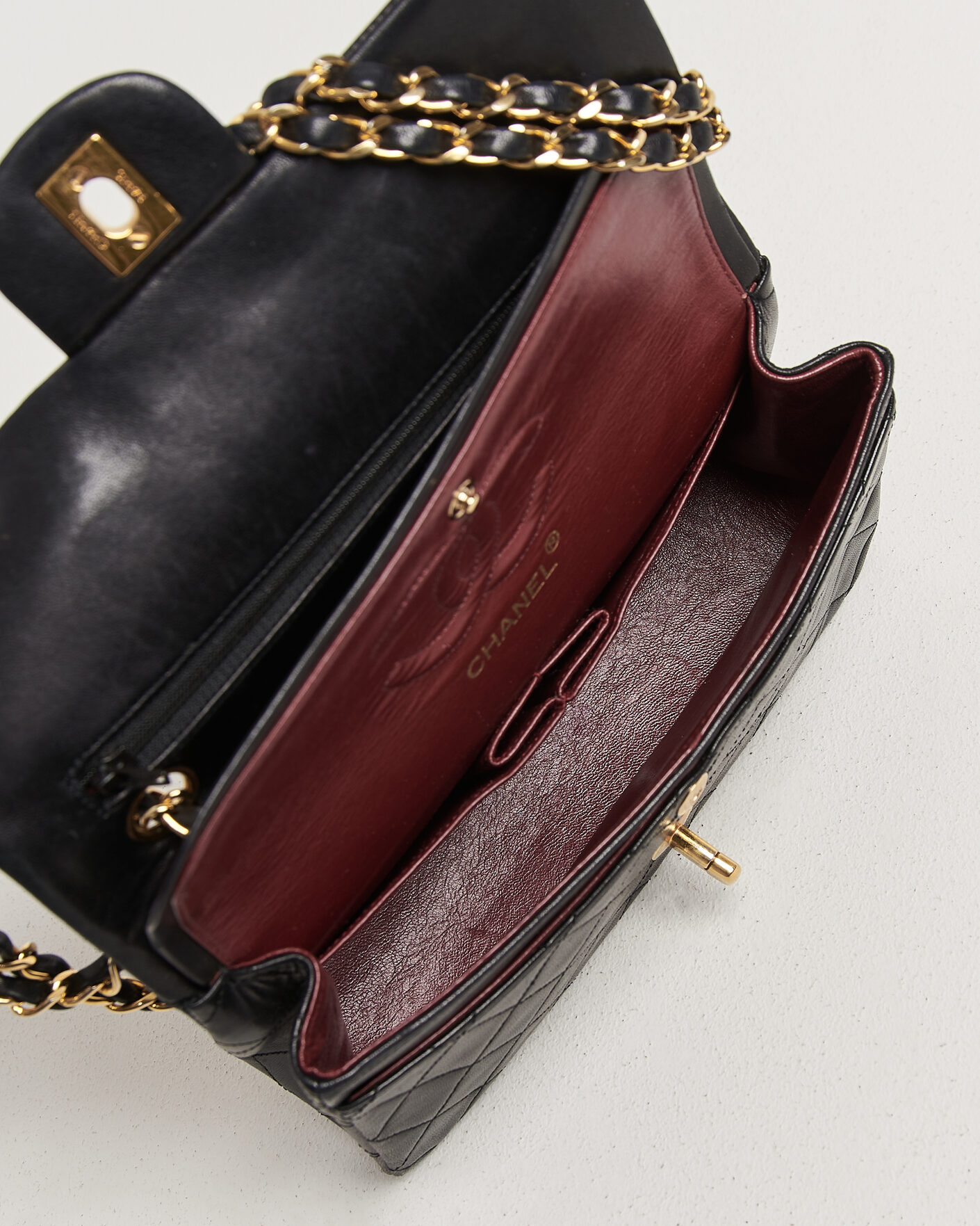 Heren | Pre-Owned & Vintage Bags | Chanel Pre-Owned | Classic Small Double Flap Bag Black