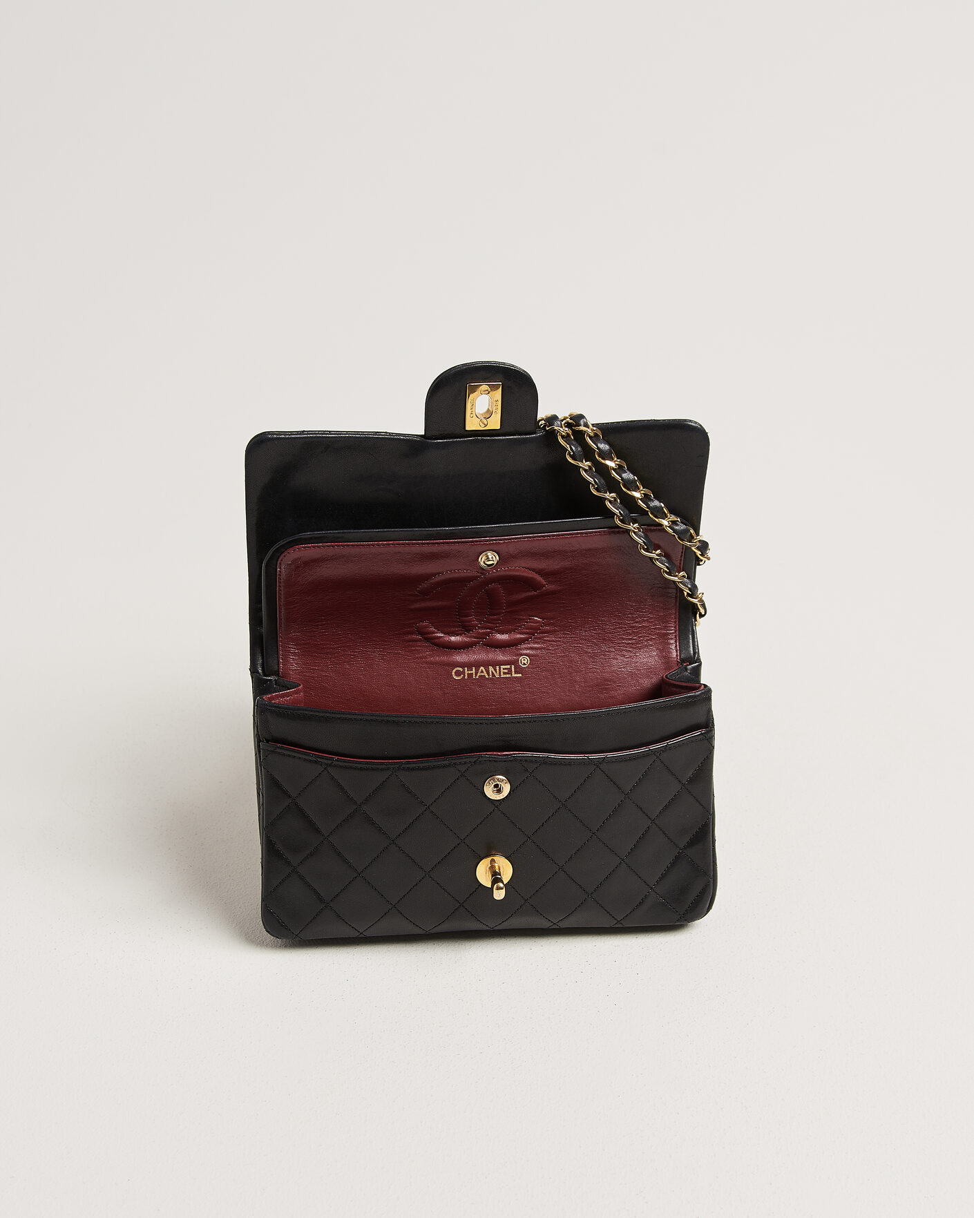 Heren | Pre-Owned & Vintage Bags | Chanel Pre-Owned | Classic Small Double Flap Bag Black